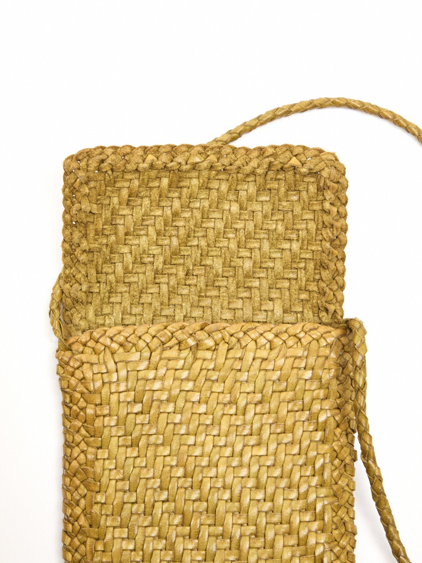 Woven Phone Crossbody Bag