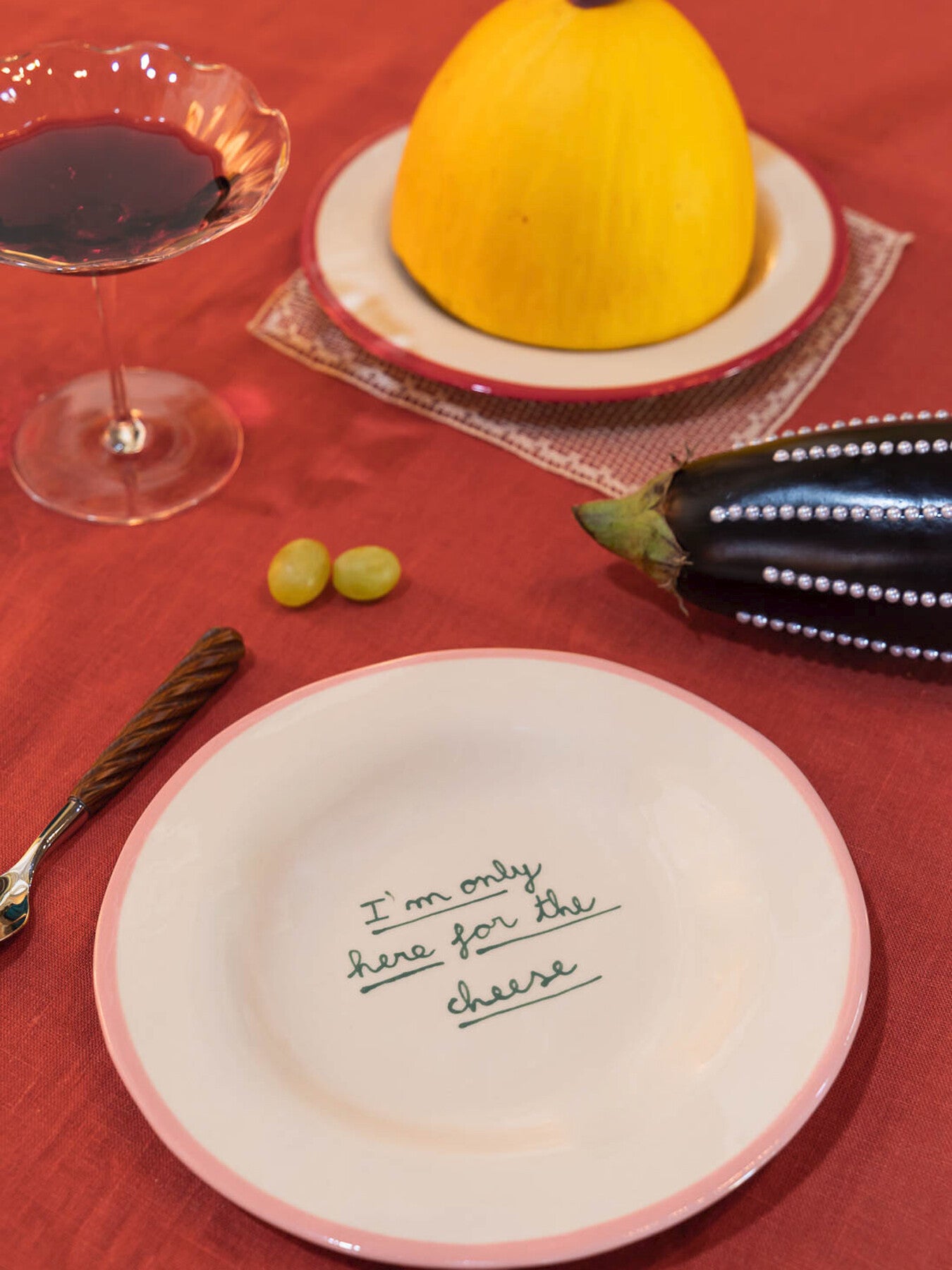 I Am Only Here For Cheese Dessert Plate