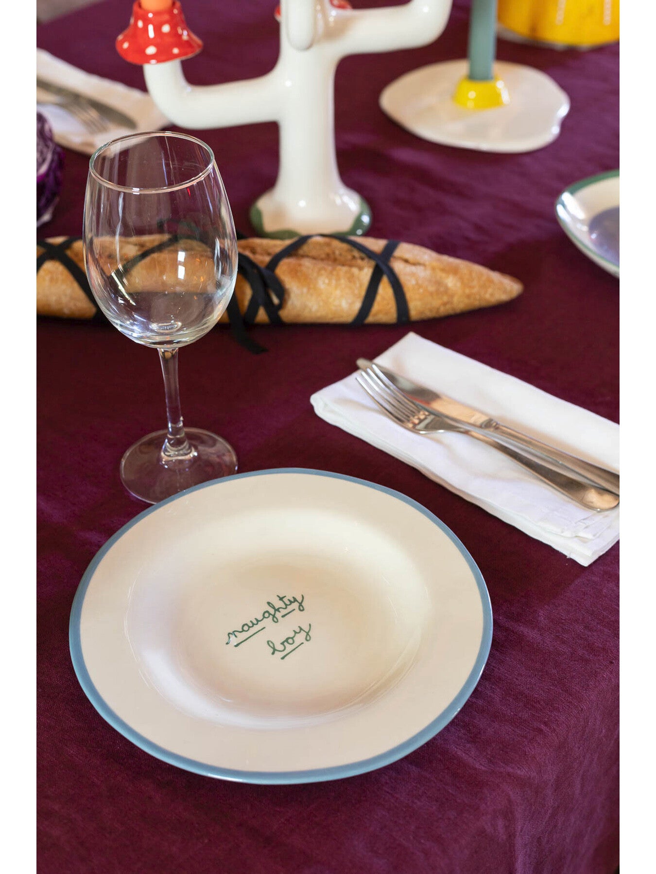 Naughty Boy Dessert Plate