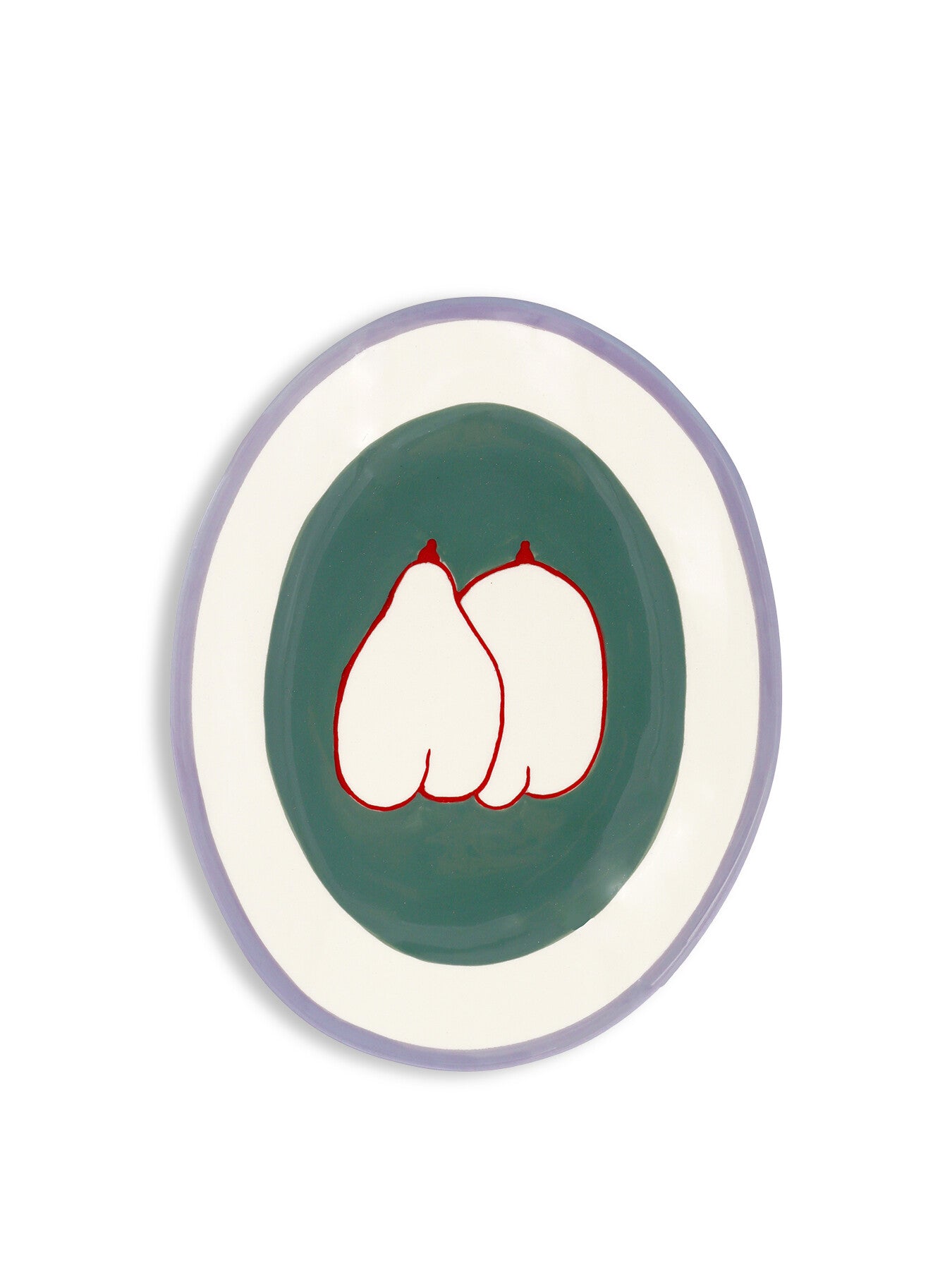 Like Apple And Pear Oval Plate