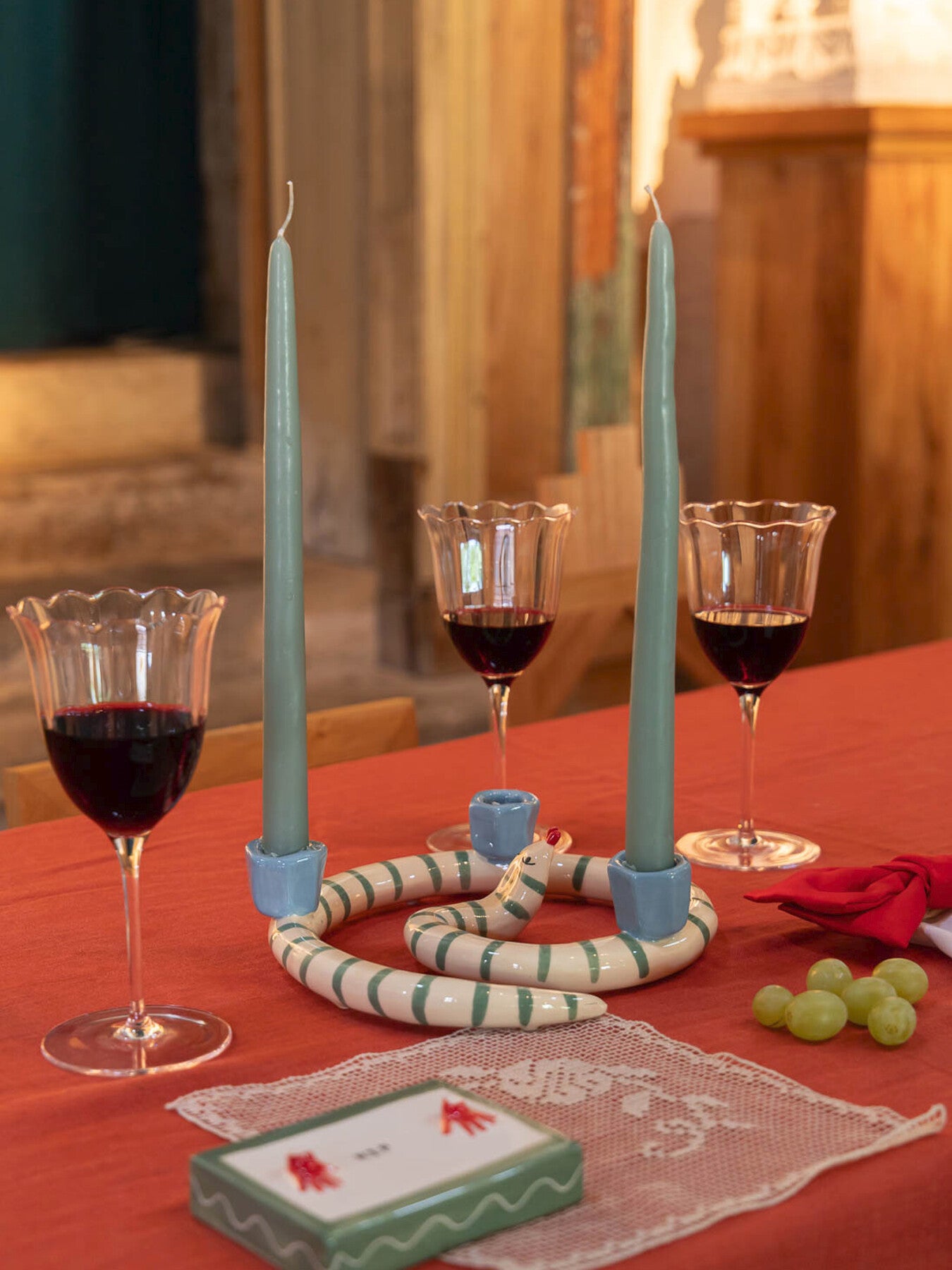 Sneaky Stripe Candleholder