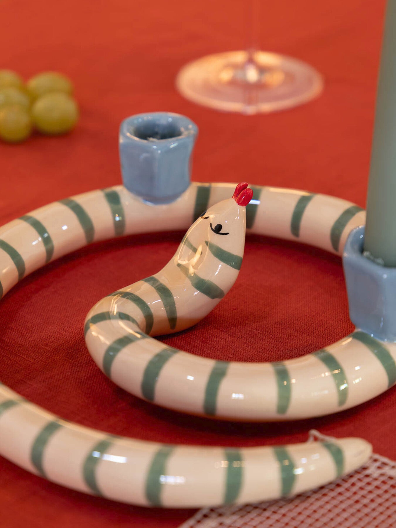 Sneaky Stripe Candleholder
