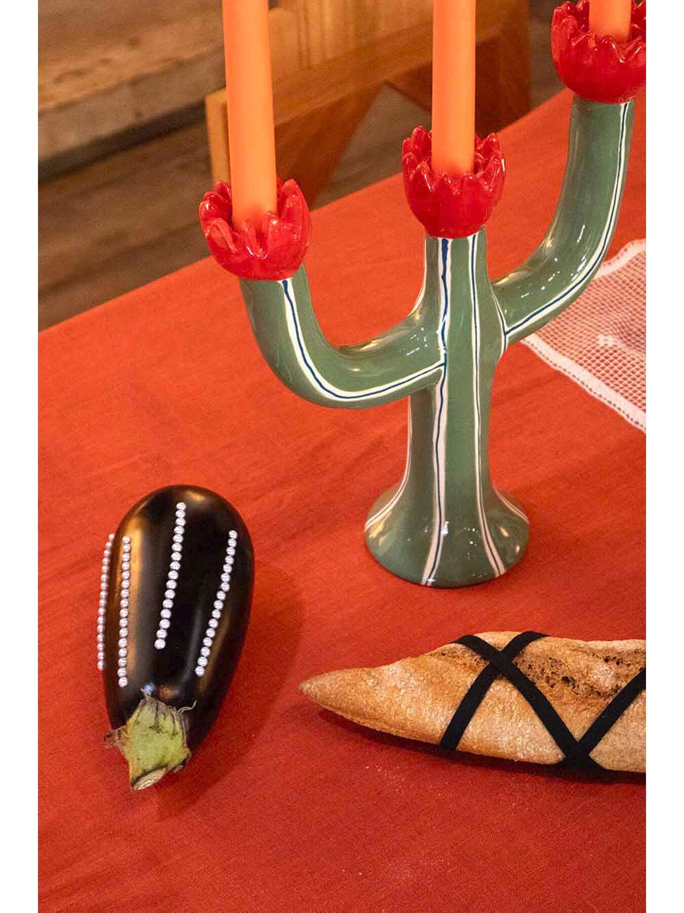 Khaki Tulip Candleholder