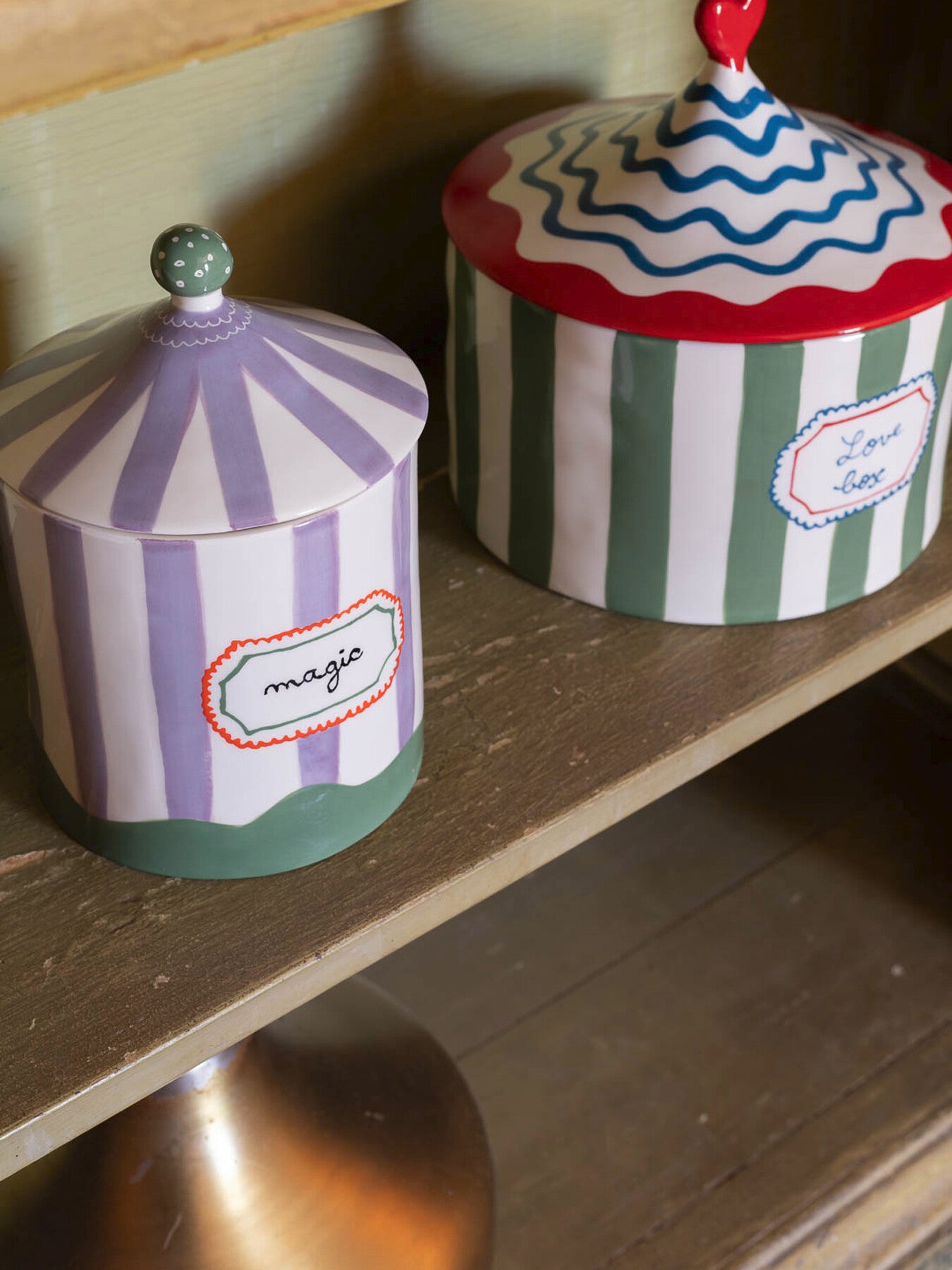 Khaki And Red love Box