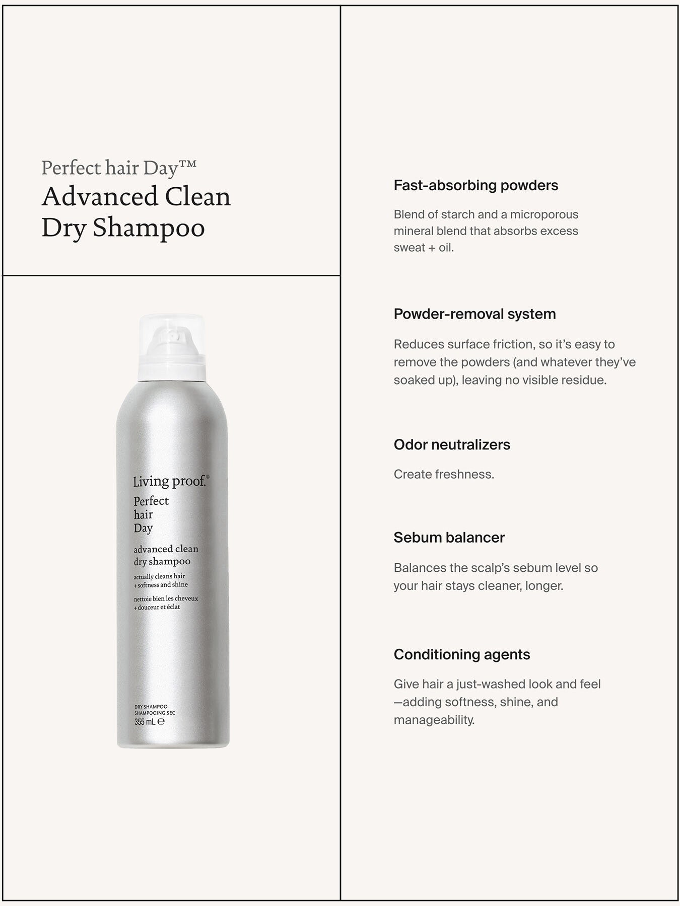 PhD Advanced Clean Dry Shampoo 90ml
