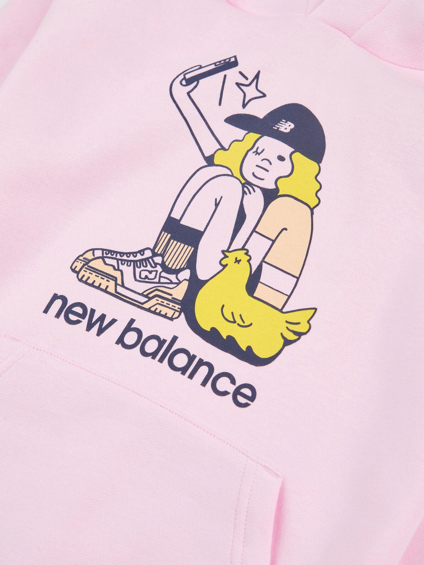 NB Brush Back Selfie Girl Hoodie