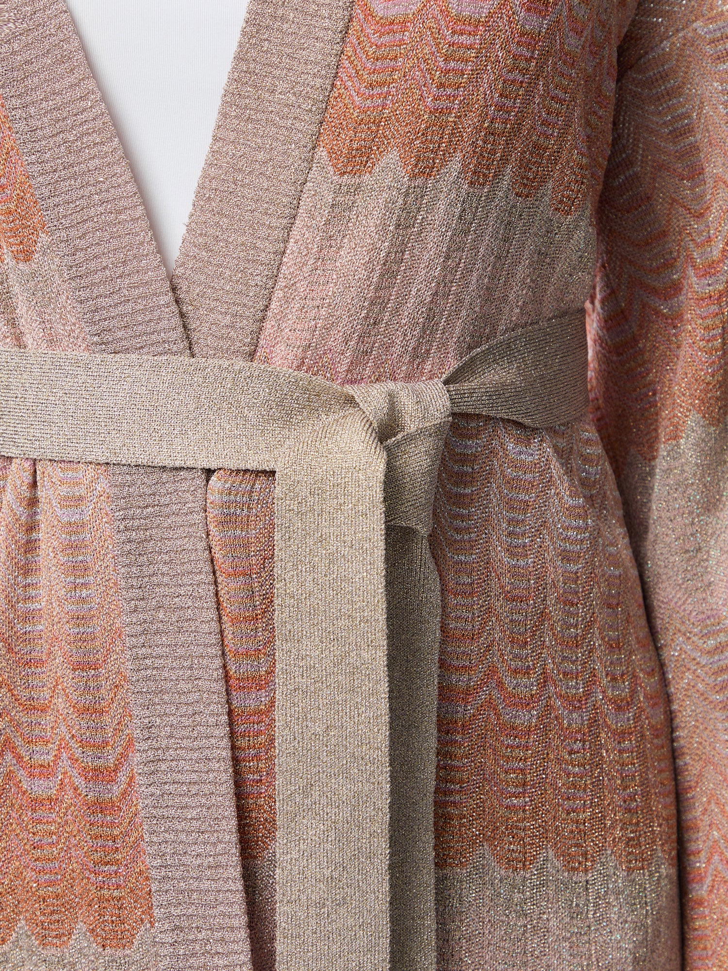 Multicolor Zigzag Cardigan