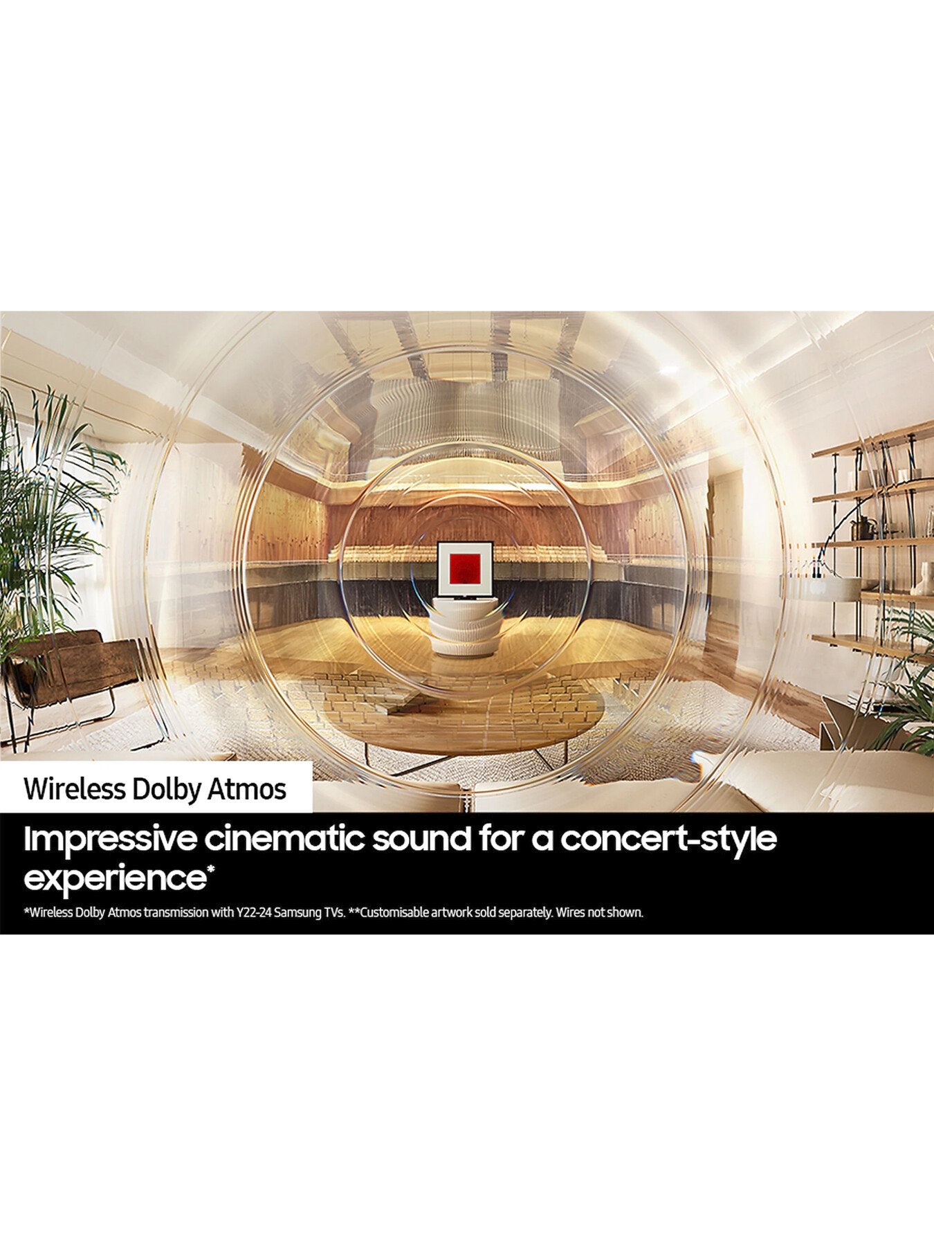 HW-LS60D Music Frame Customisable Photo Frame HiFi Audio Streaming Q Symphony Speaker