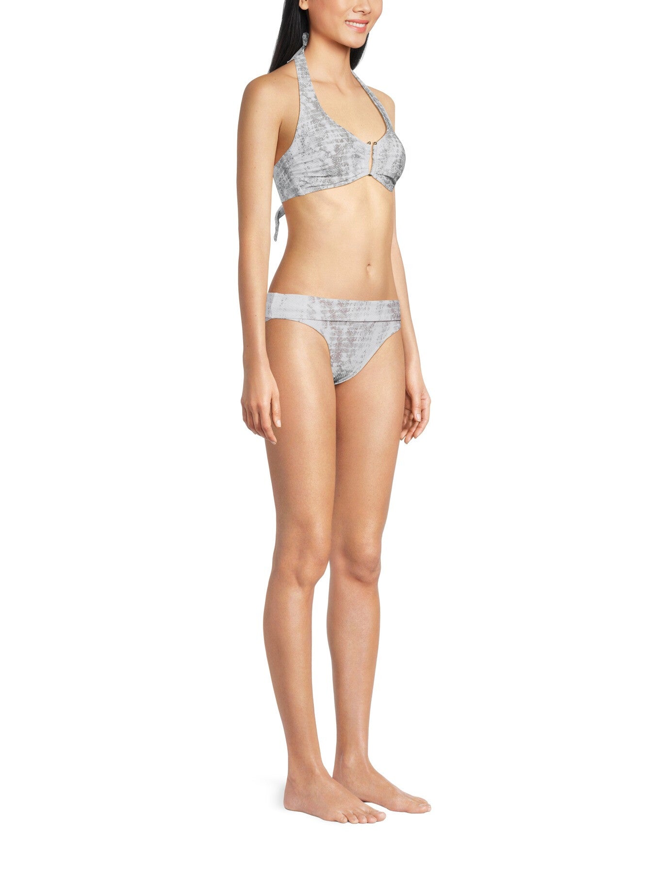 Core Snake Print Fold Over Bottom