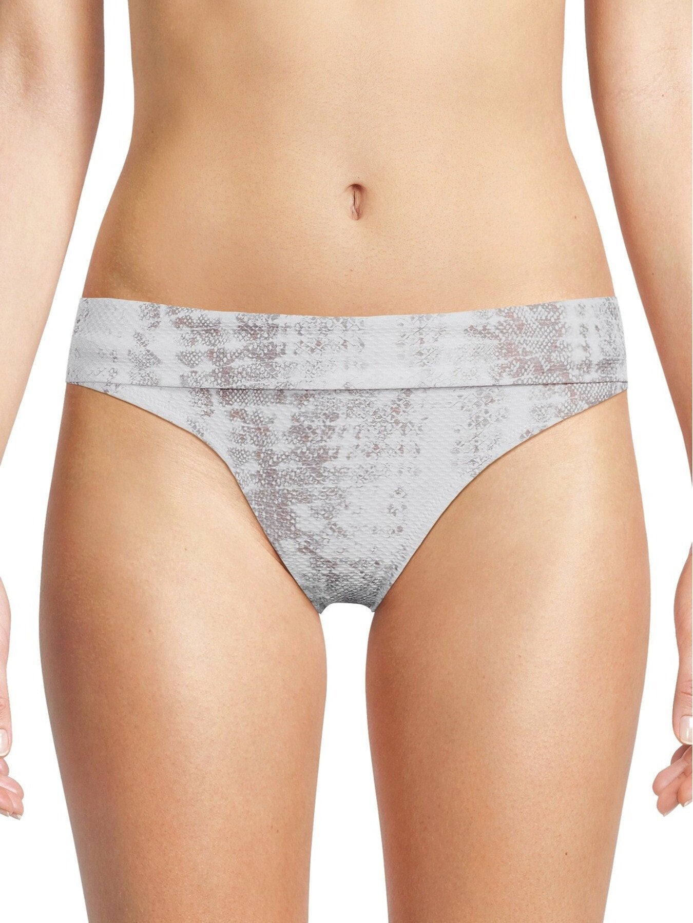 Core Snake Print Fold Over Bottom