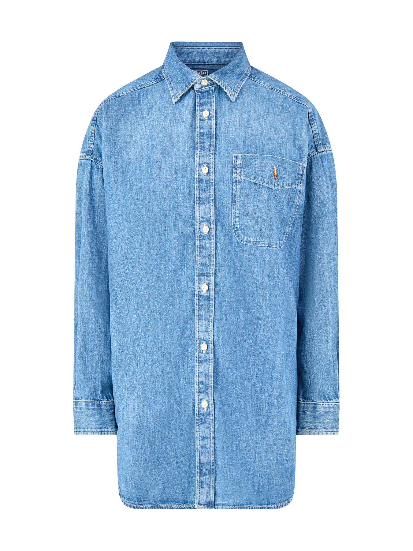 Long Sleeve Button Denim Shirt