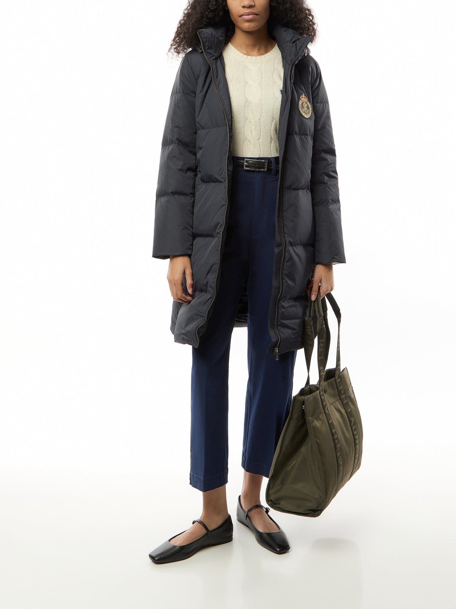 Wide Leg Cropped Chino Pants