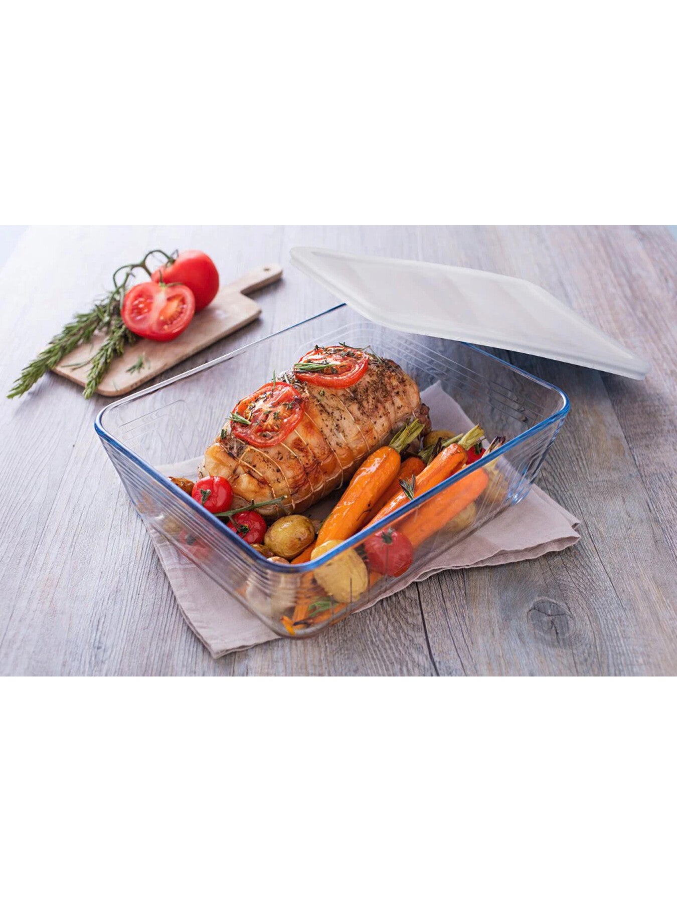 Cook Freeze Rectangular Dish with Lid Clear