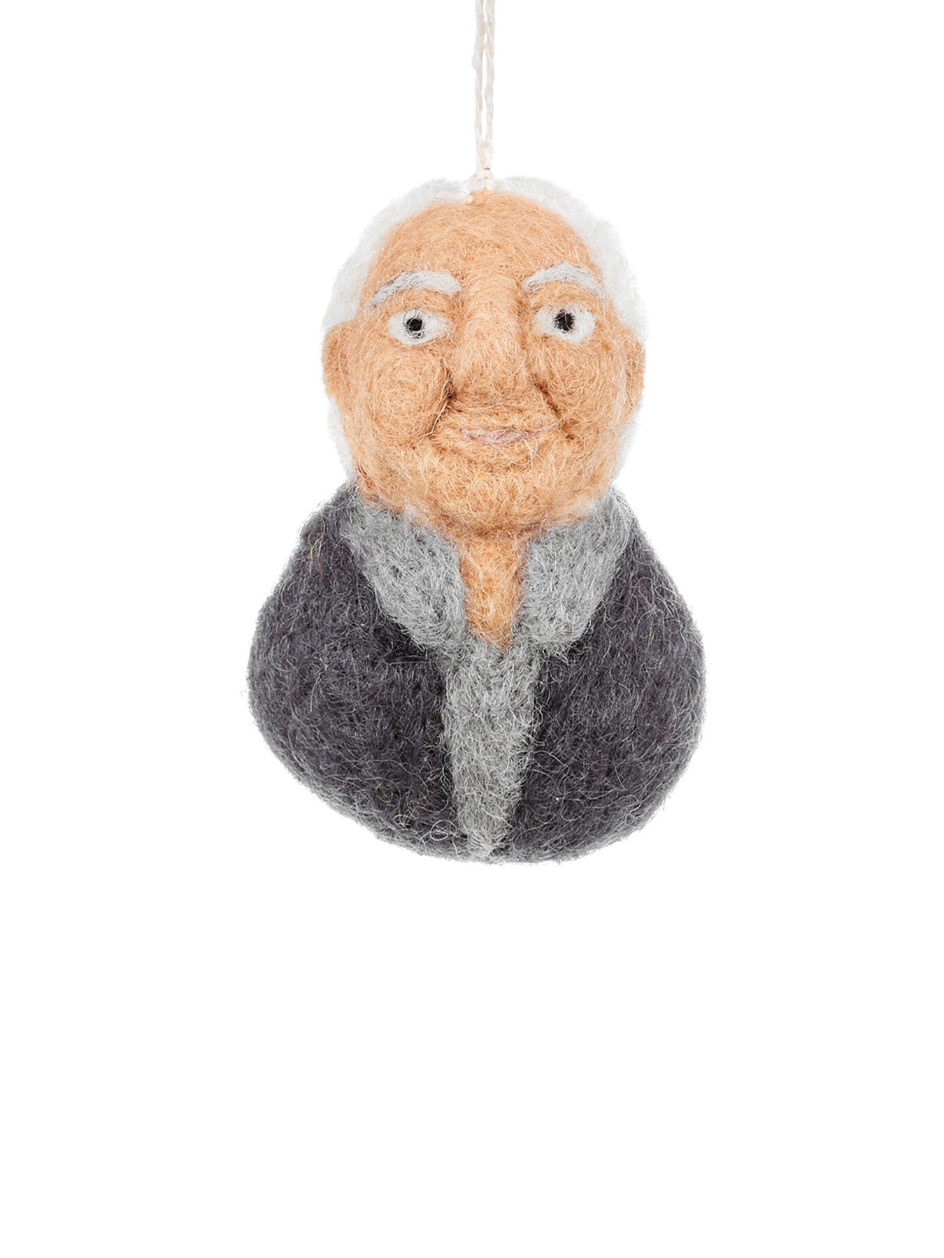 David Attenborough Felt Christmas Tree Hanging Decoration