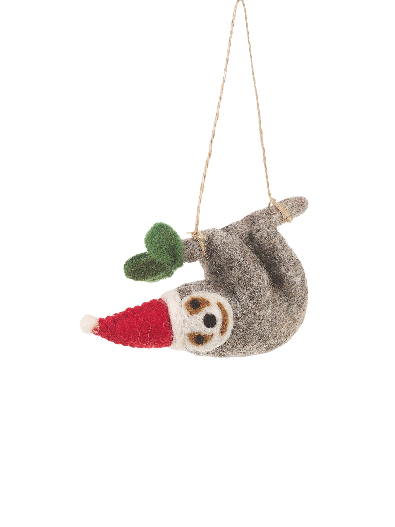 Felt Christmas Sloth Hanging Decoration