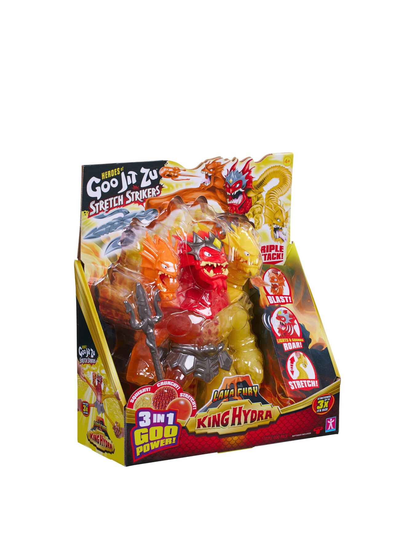 Heroes Of Goo Jit Zu Lava Fury King Hydra figure