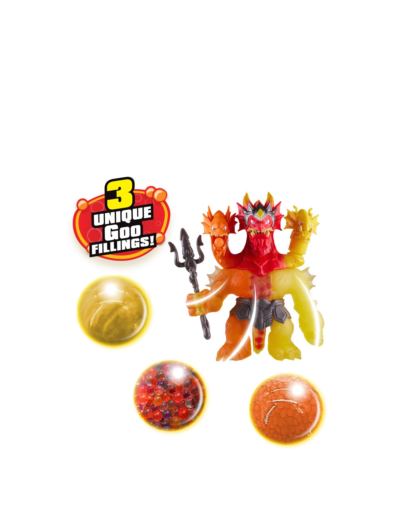 Heroes Of Goo Jit Zu Lava Fury King Hydra figure