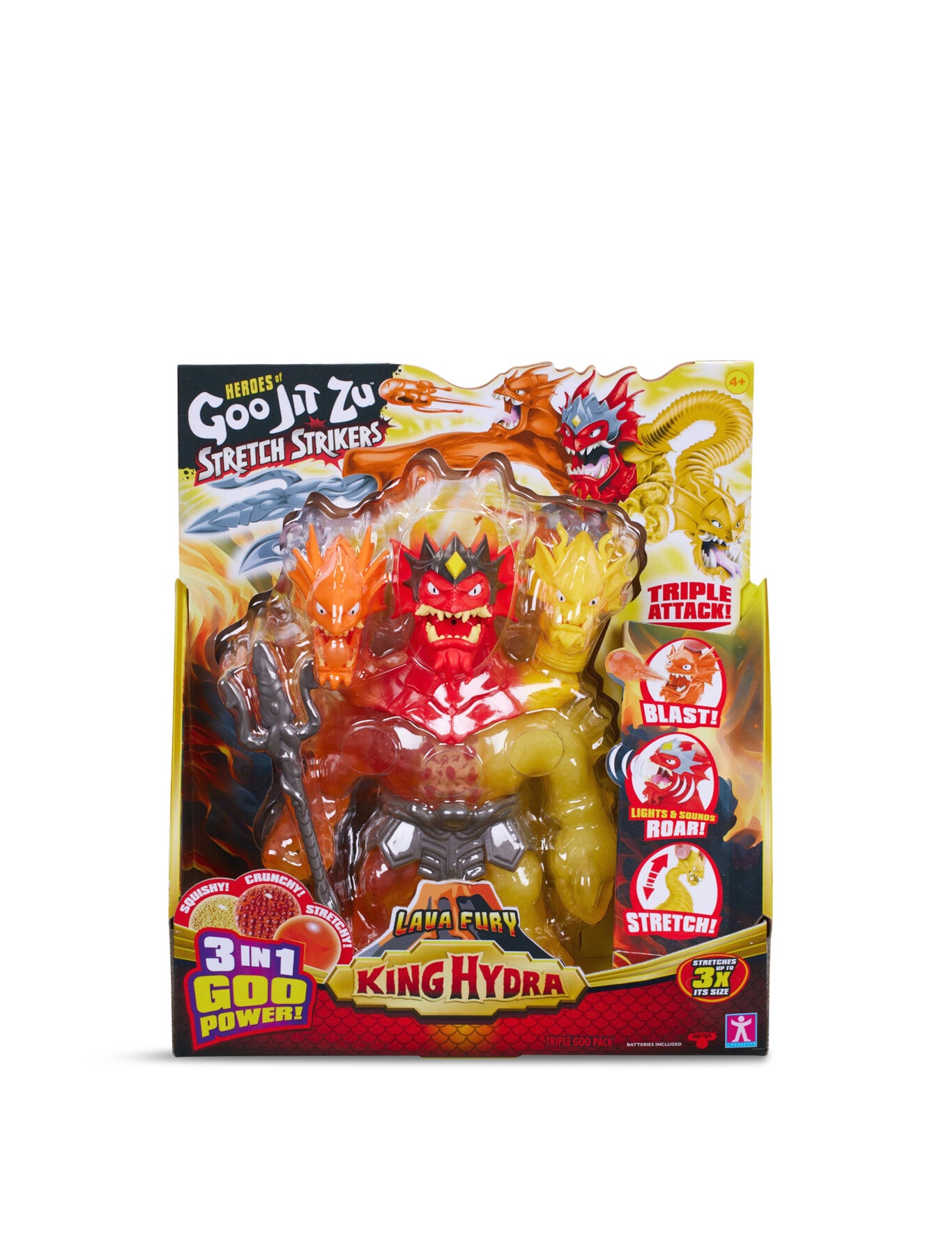 Heroes Of Goo Jit Zu Lava Fury King Hydra figure