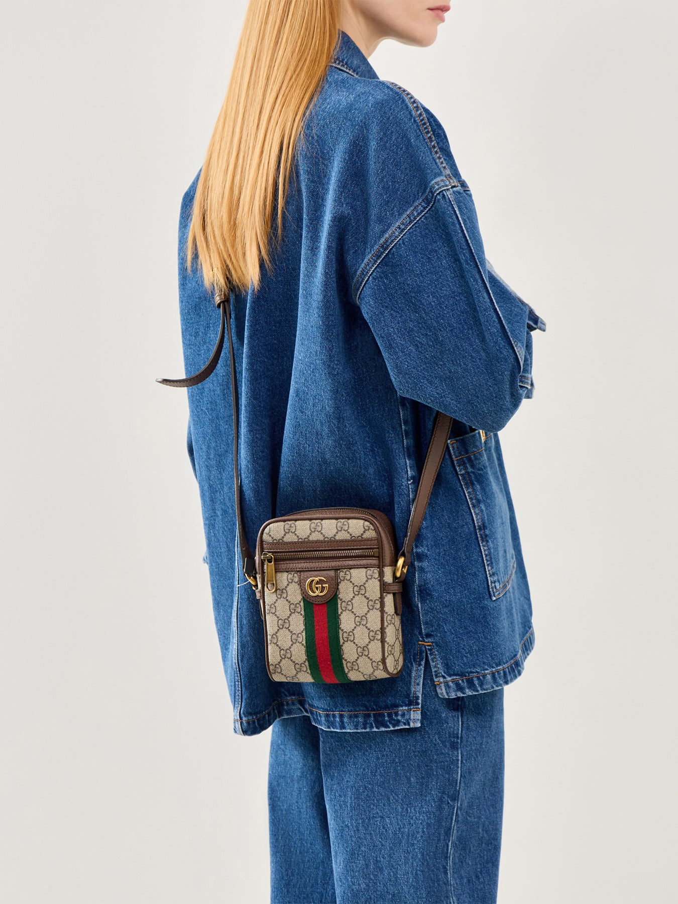 Vintage Gucci Ophidia GG Mini Messenger Brown