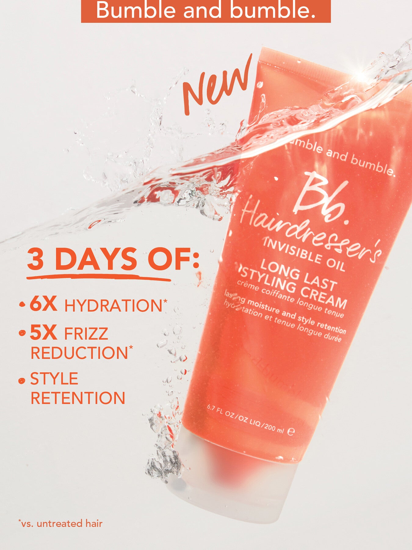 Hairdressers Invisible Oil Long Last Styling Cream 200ml