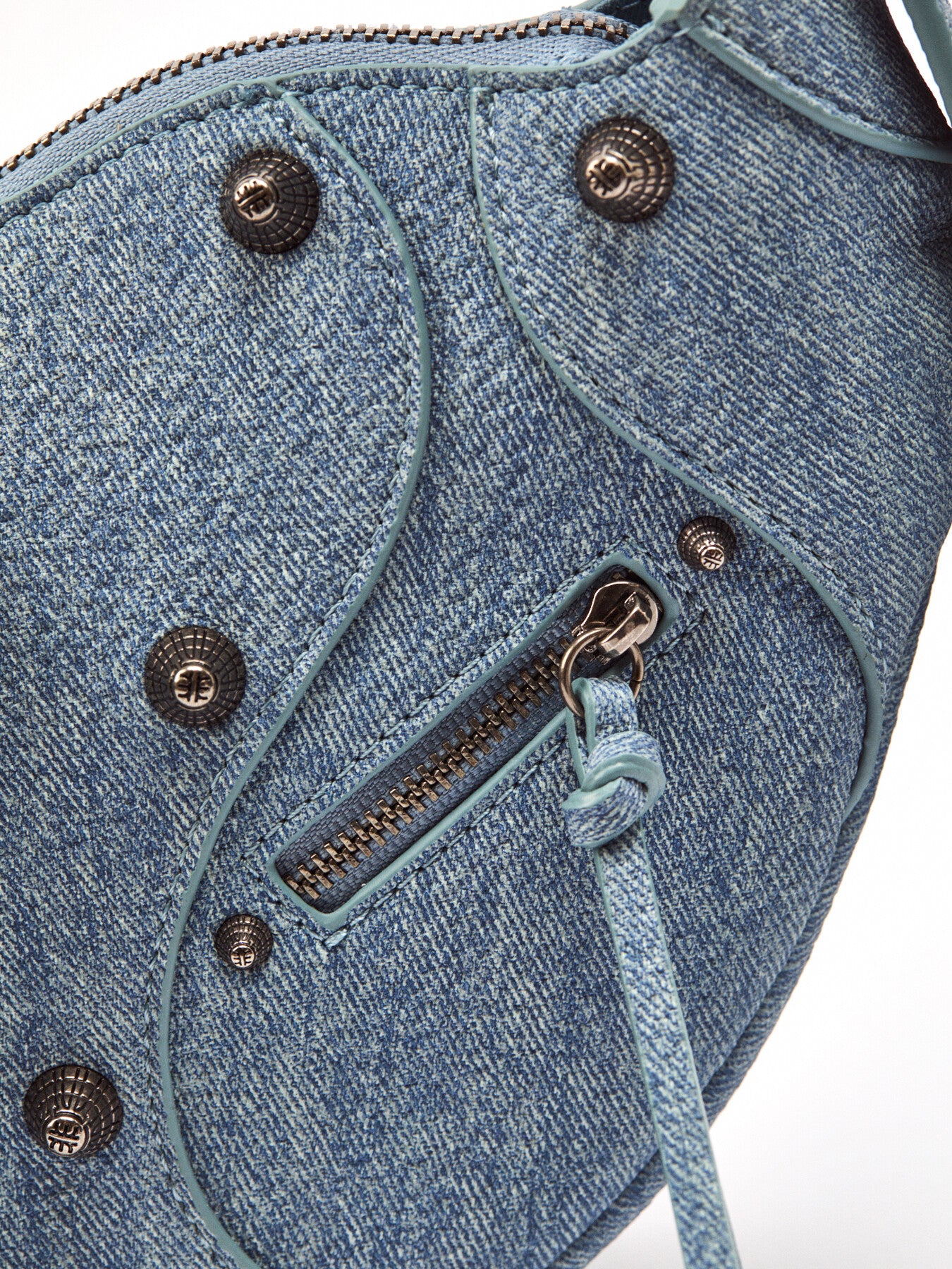 Tessa Denim Effect Shoulder Bag