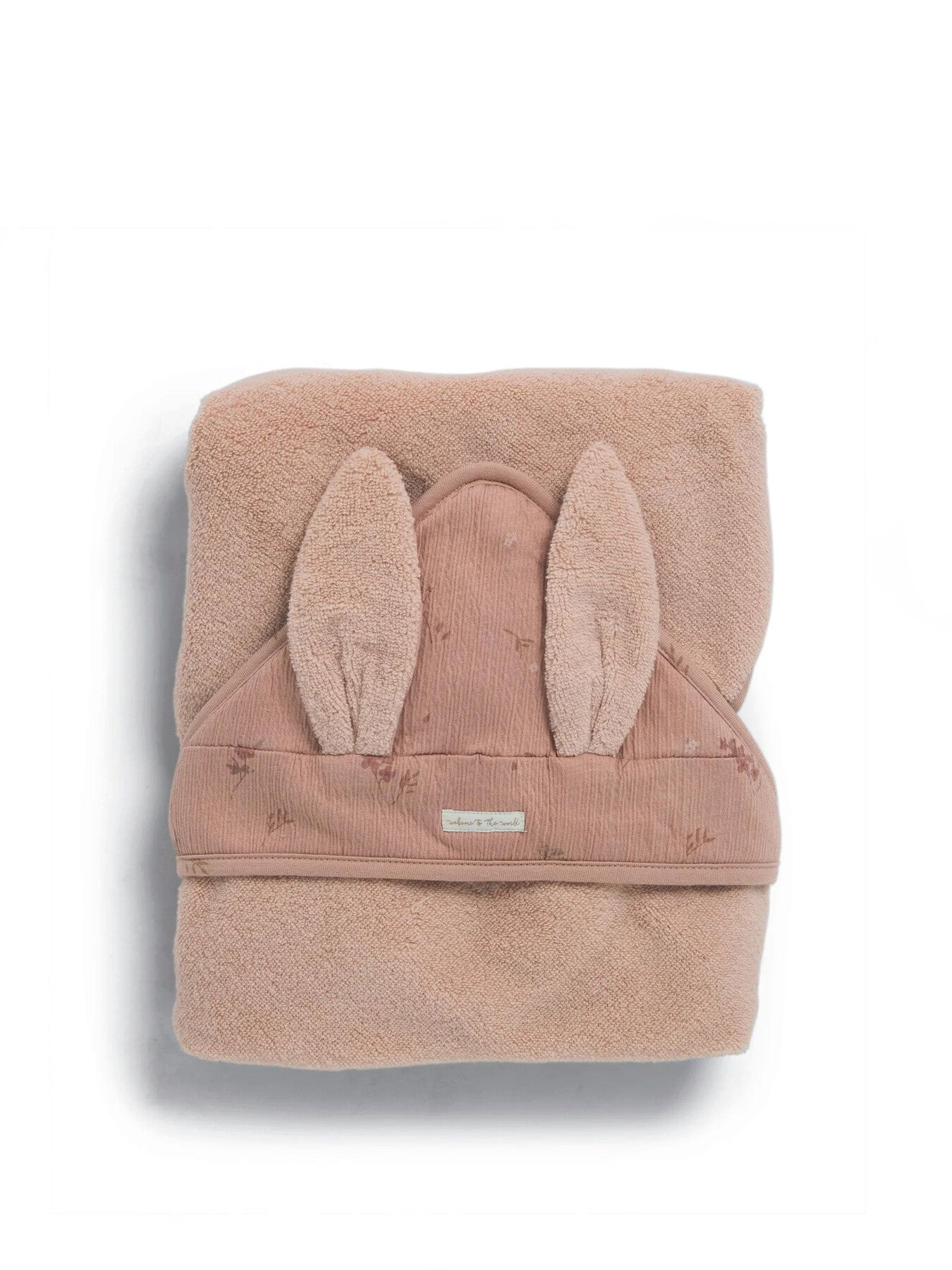 Welcome to the World Wildflower Hooded Towel