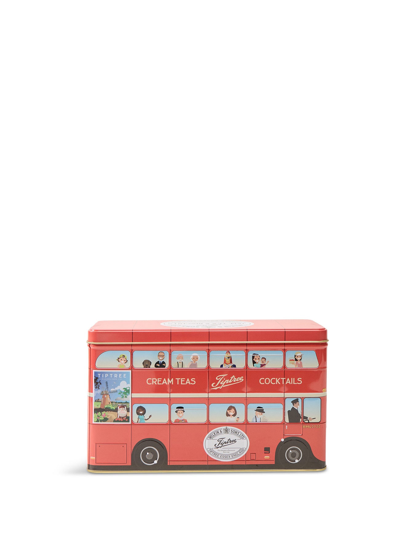Tiptree Jam, Tea & Biscuits Bus Tin