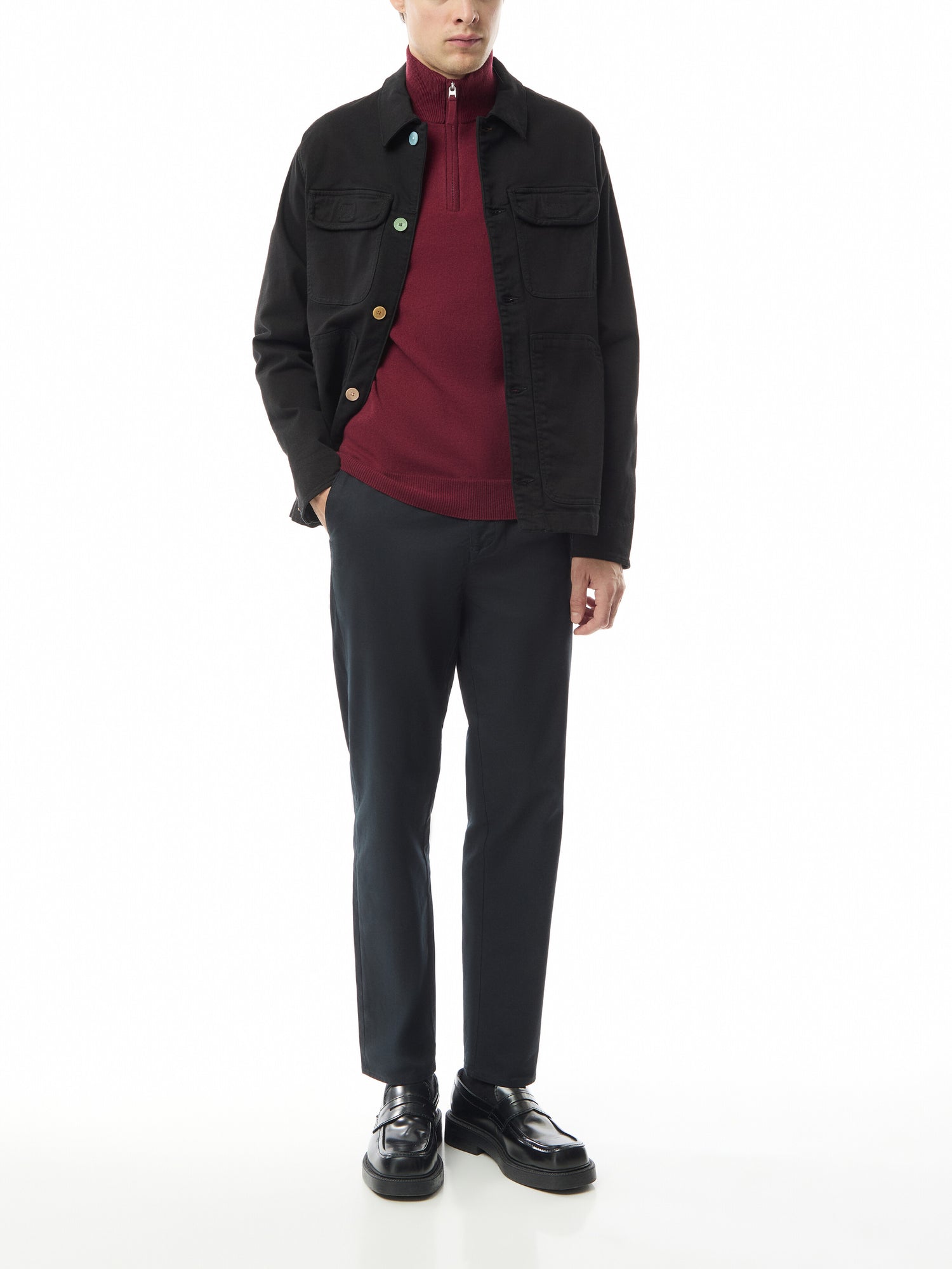 Superfine Lambswool Half Zip