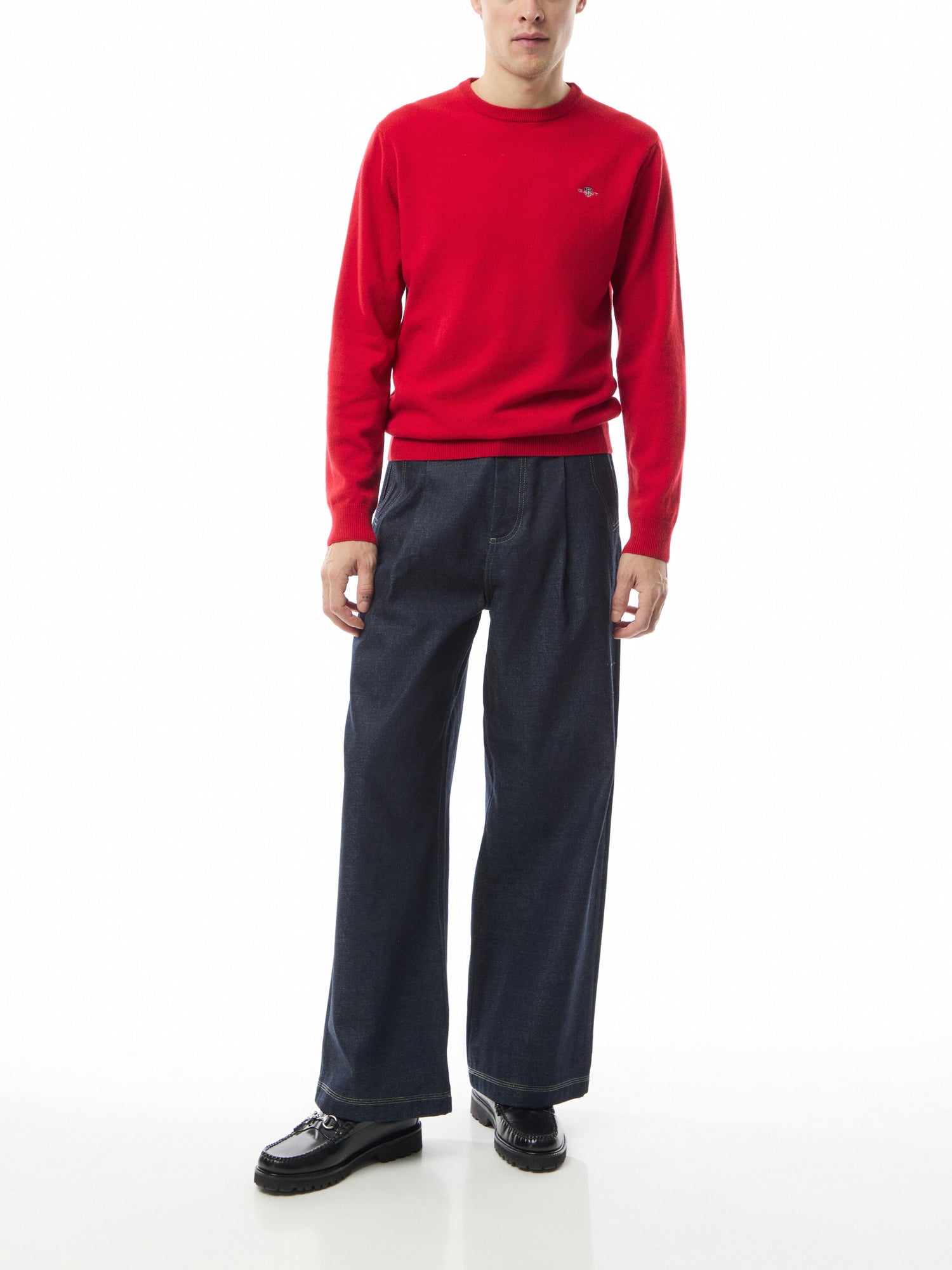 Crew Neck Superfine Lambswool Sweater