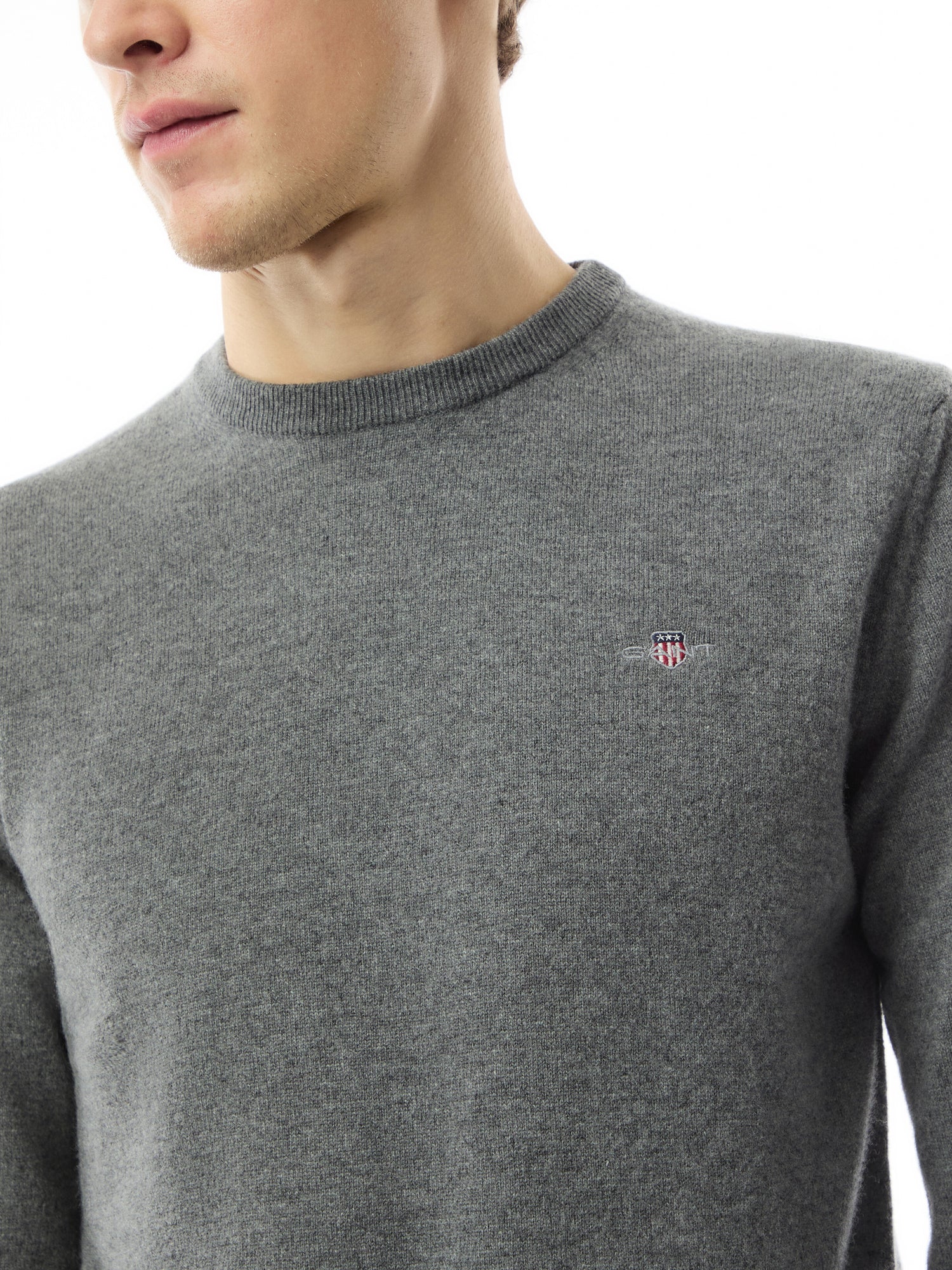 Crew Neck Superfine Lambswool Sweater