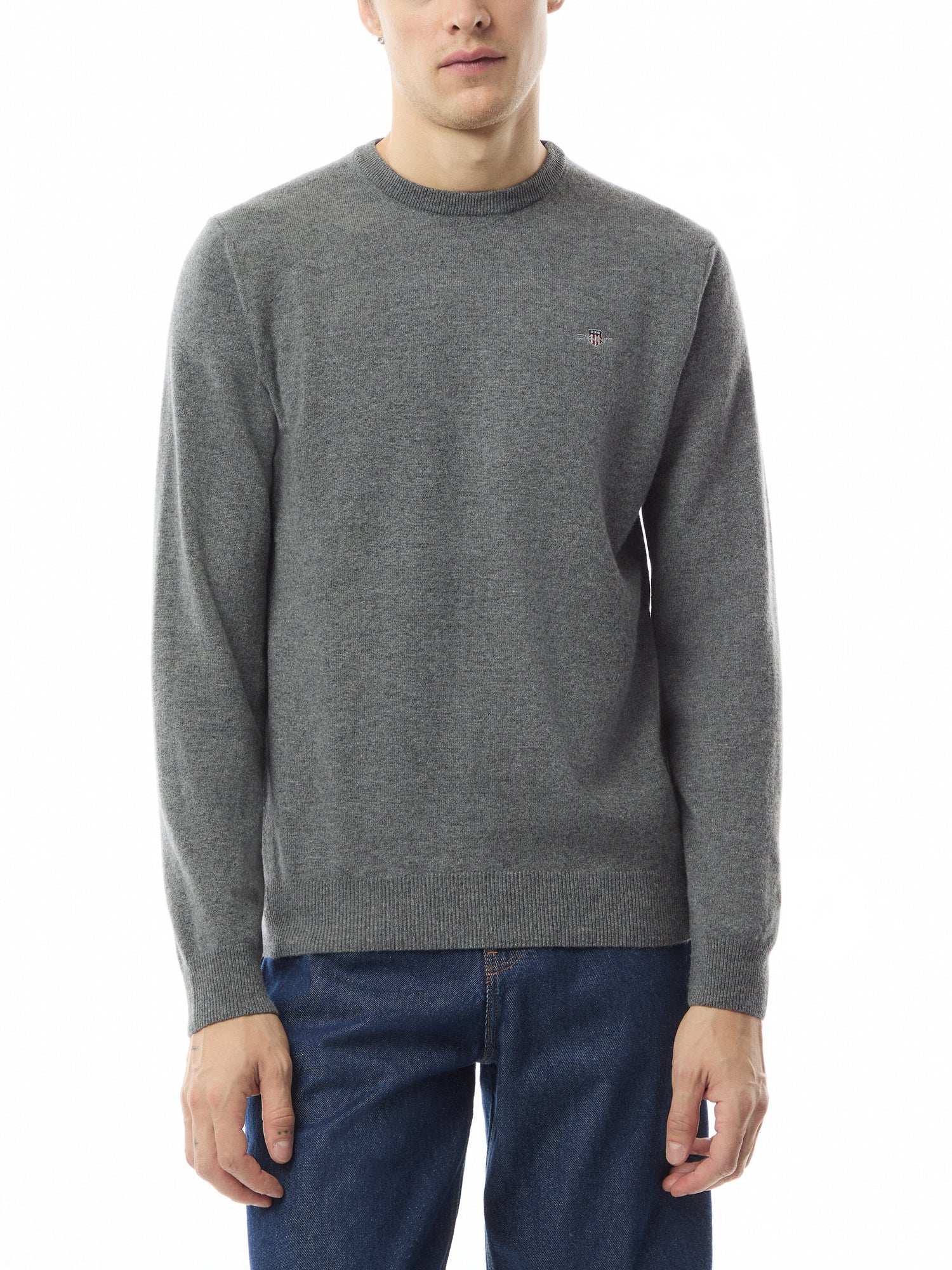Crew Neck Superfine Lambswool Sweater