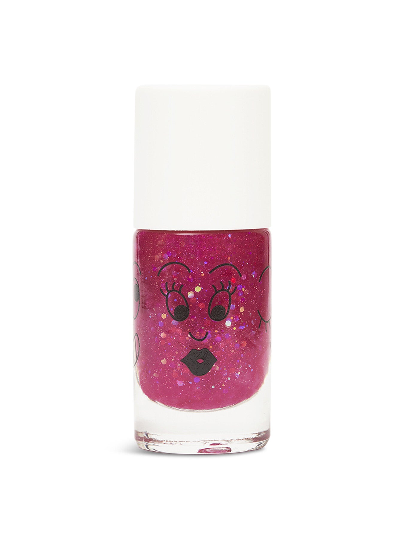 Sheepy Nail Polish Raspberry Glitter