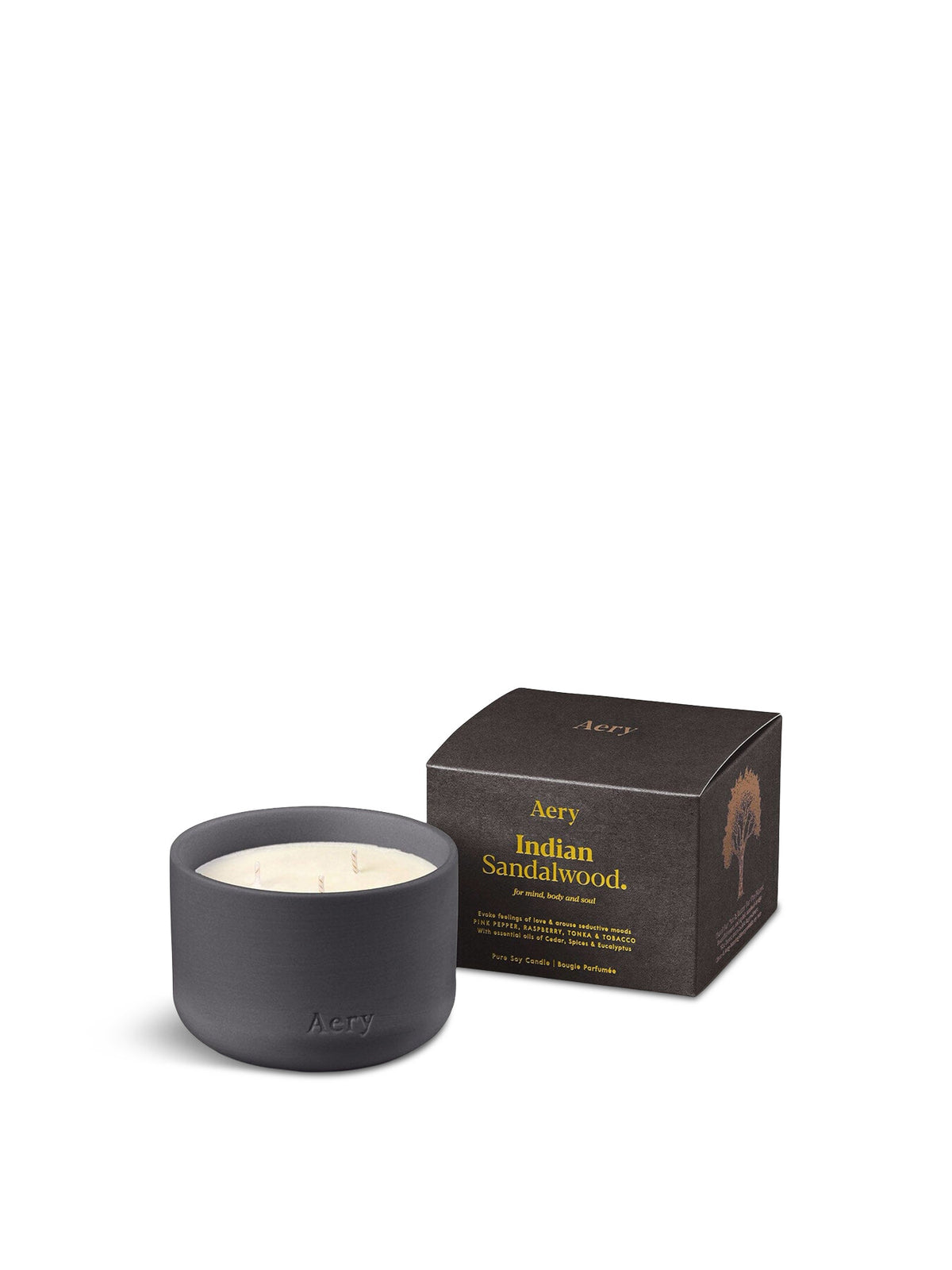 Indian Sandalwood Scented Triple Wick Candle