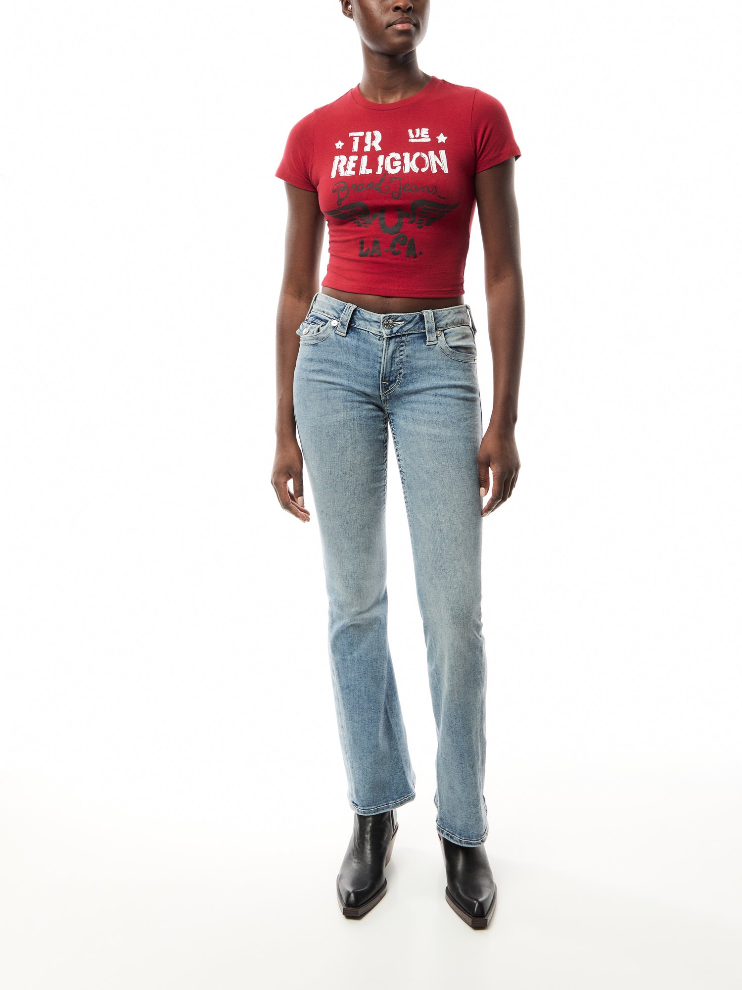 Joey Mid Rise Flare Flap