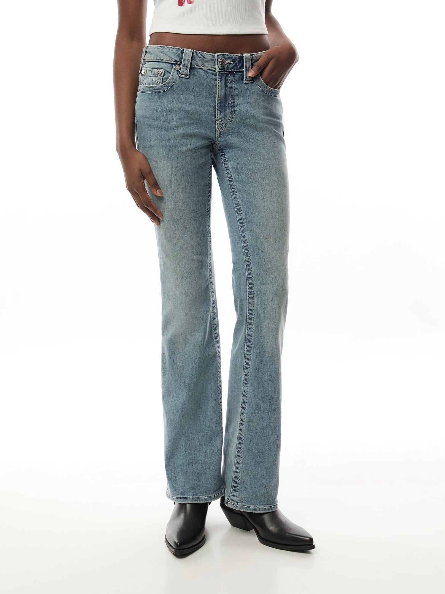 Becca Mid Rise Boot Cut