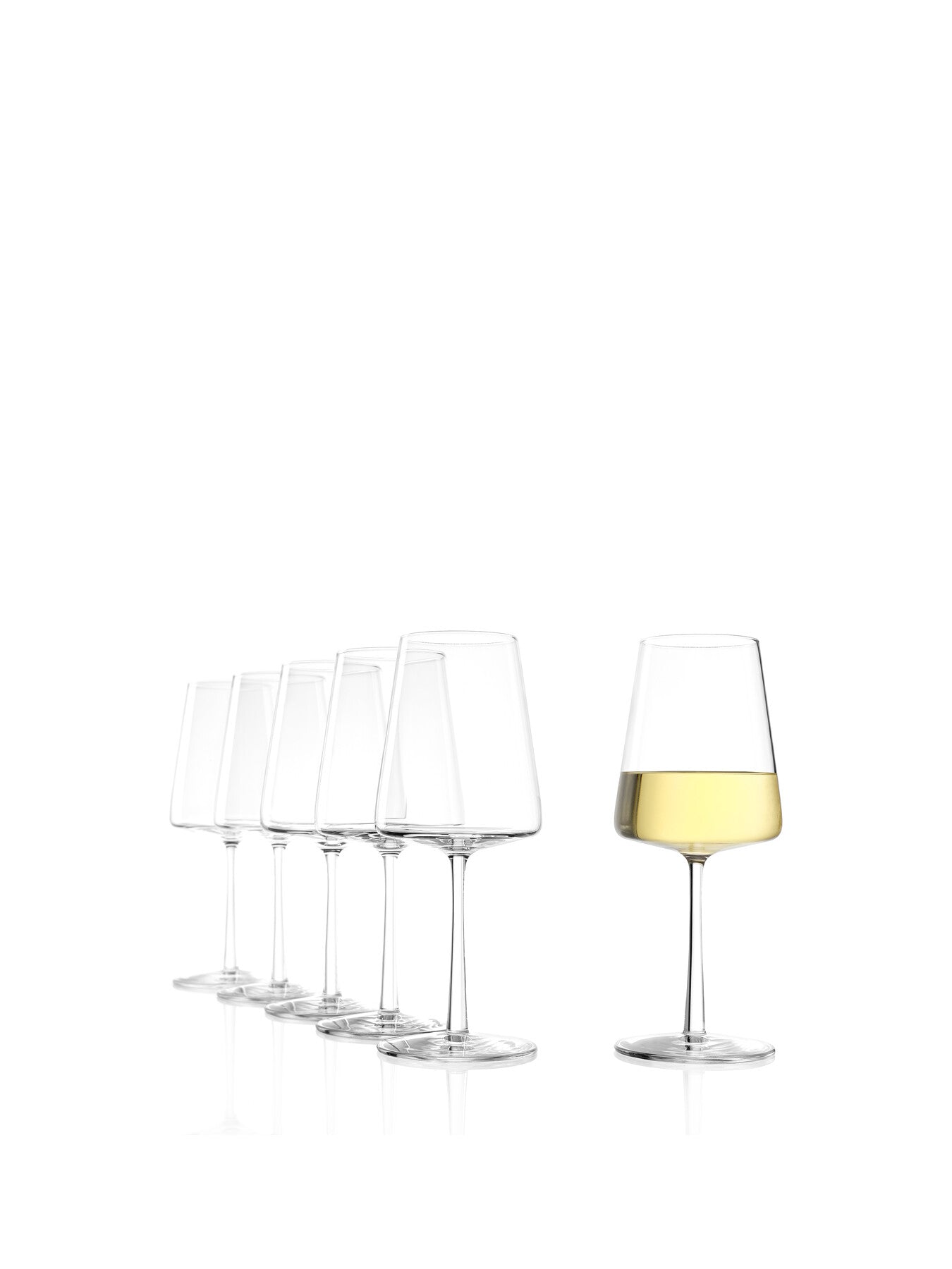 Power White Wine Glasses Set of 6