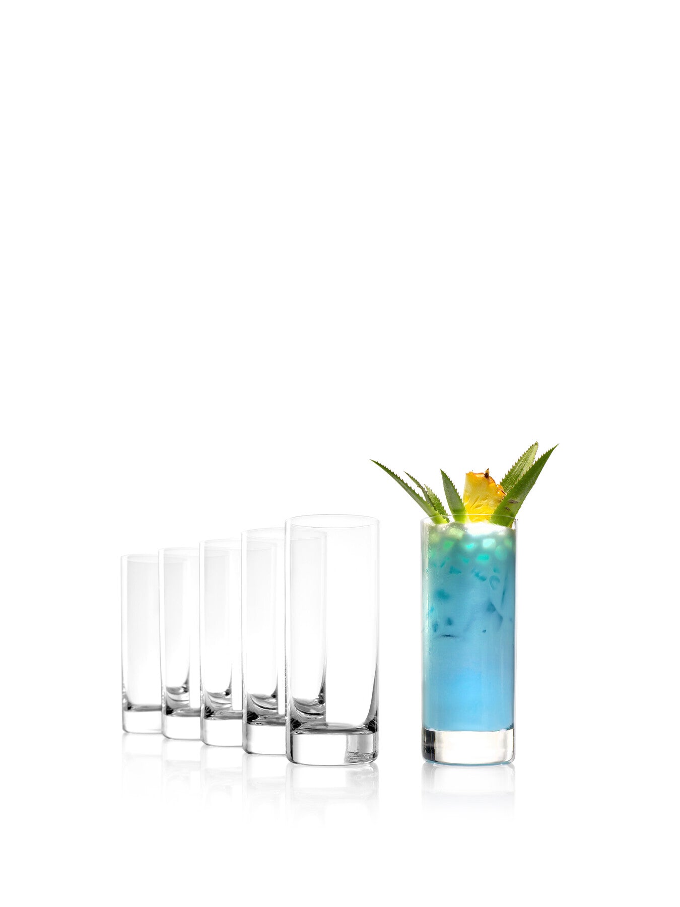 New York Bar Long Drink Glasses Set of 6