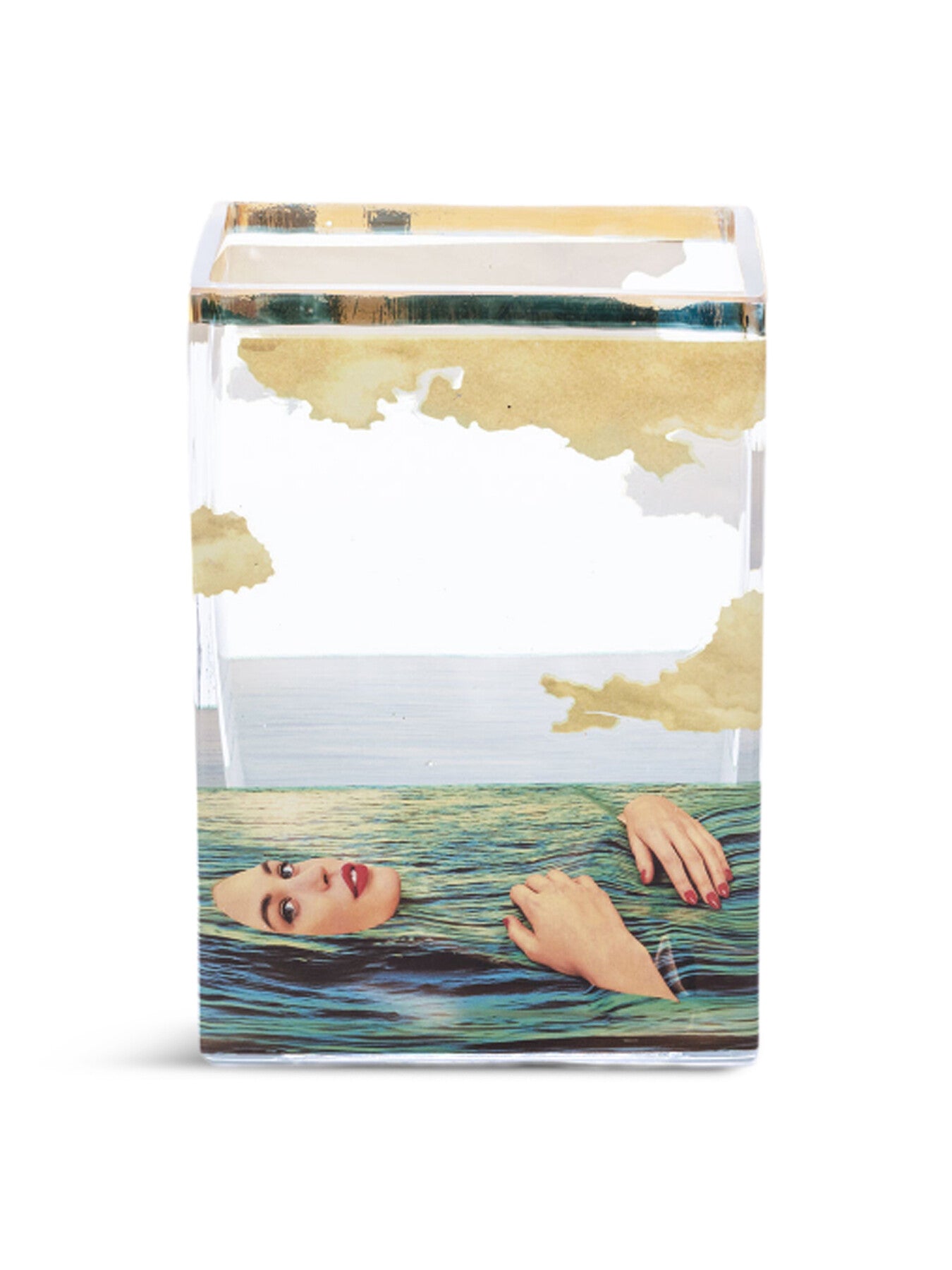 Toiletpaper Glass Vase