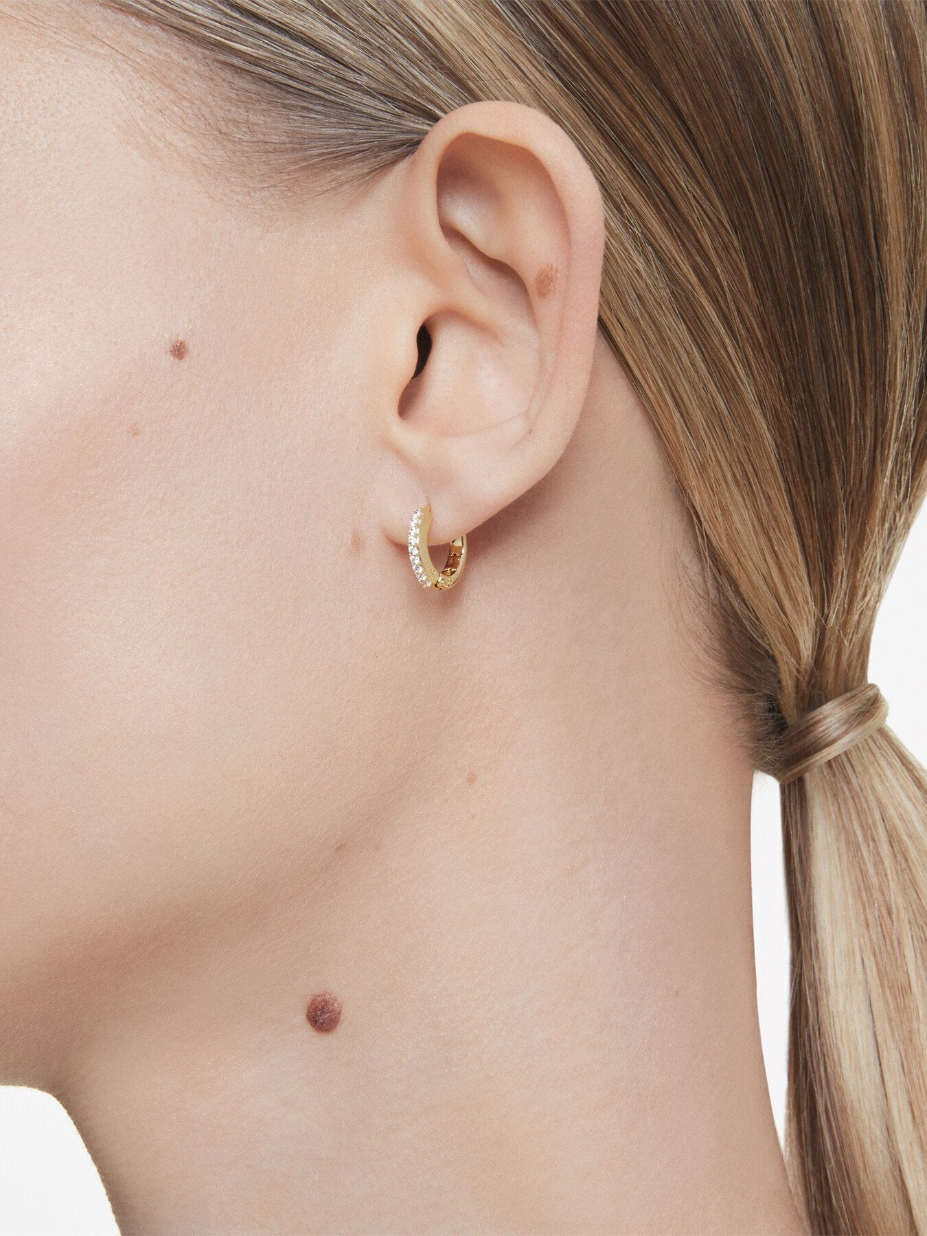 Matrix Round Cut Hoop Earrings