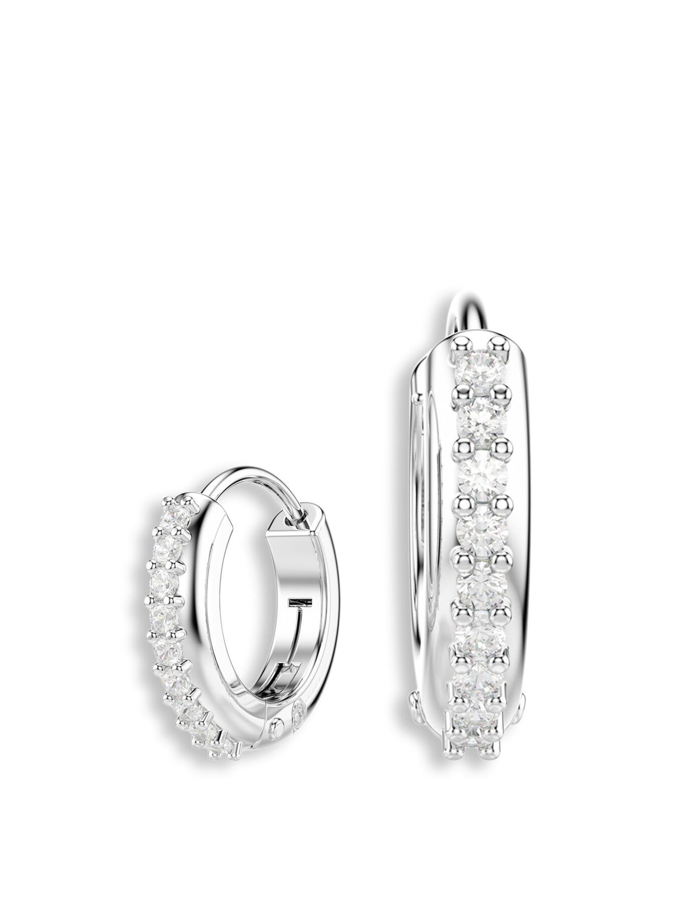 Matrix Round Cut Hoop Earrings