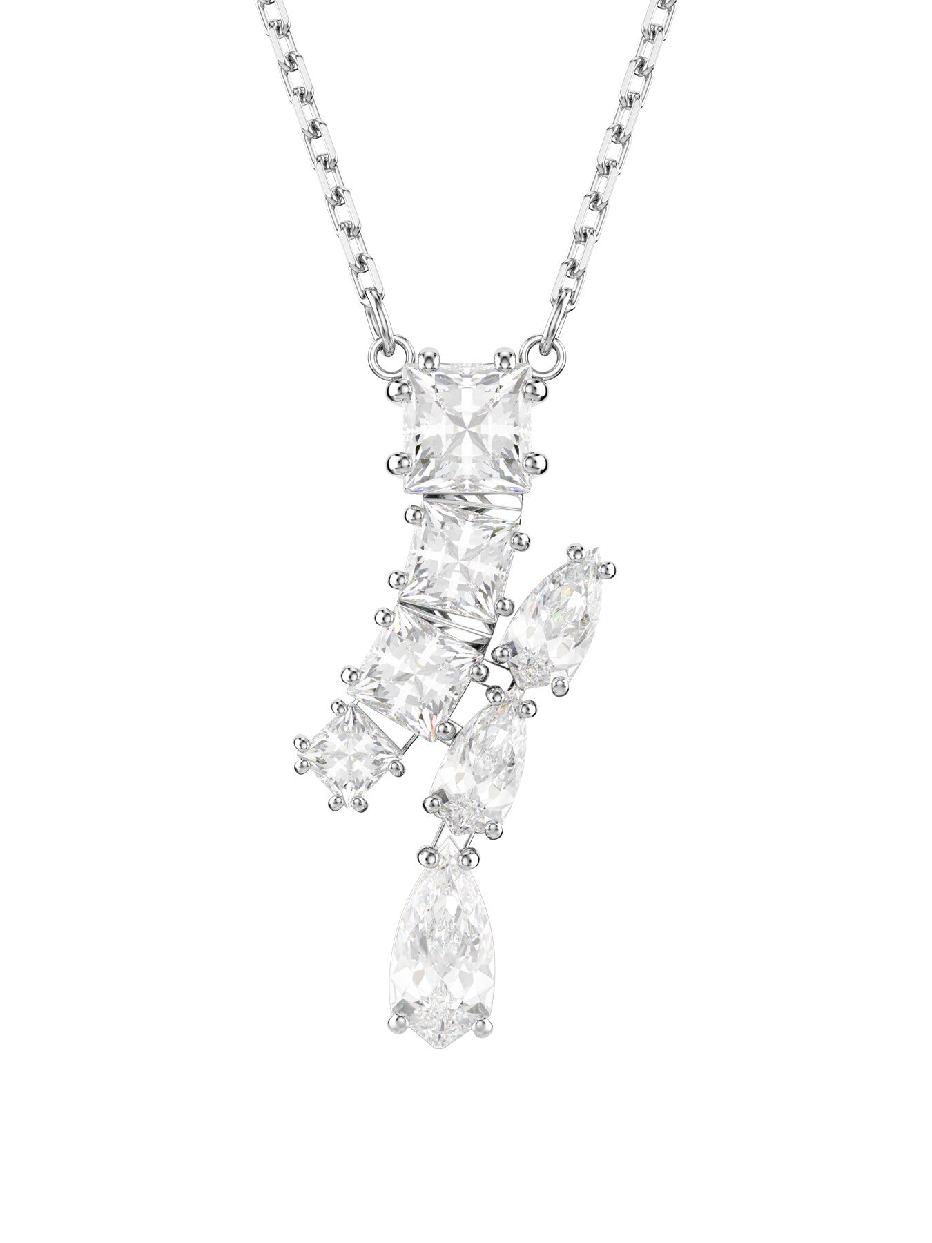 Matrix Mixed Cuts Pendant Necklace