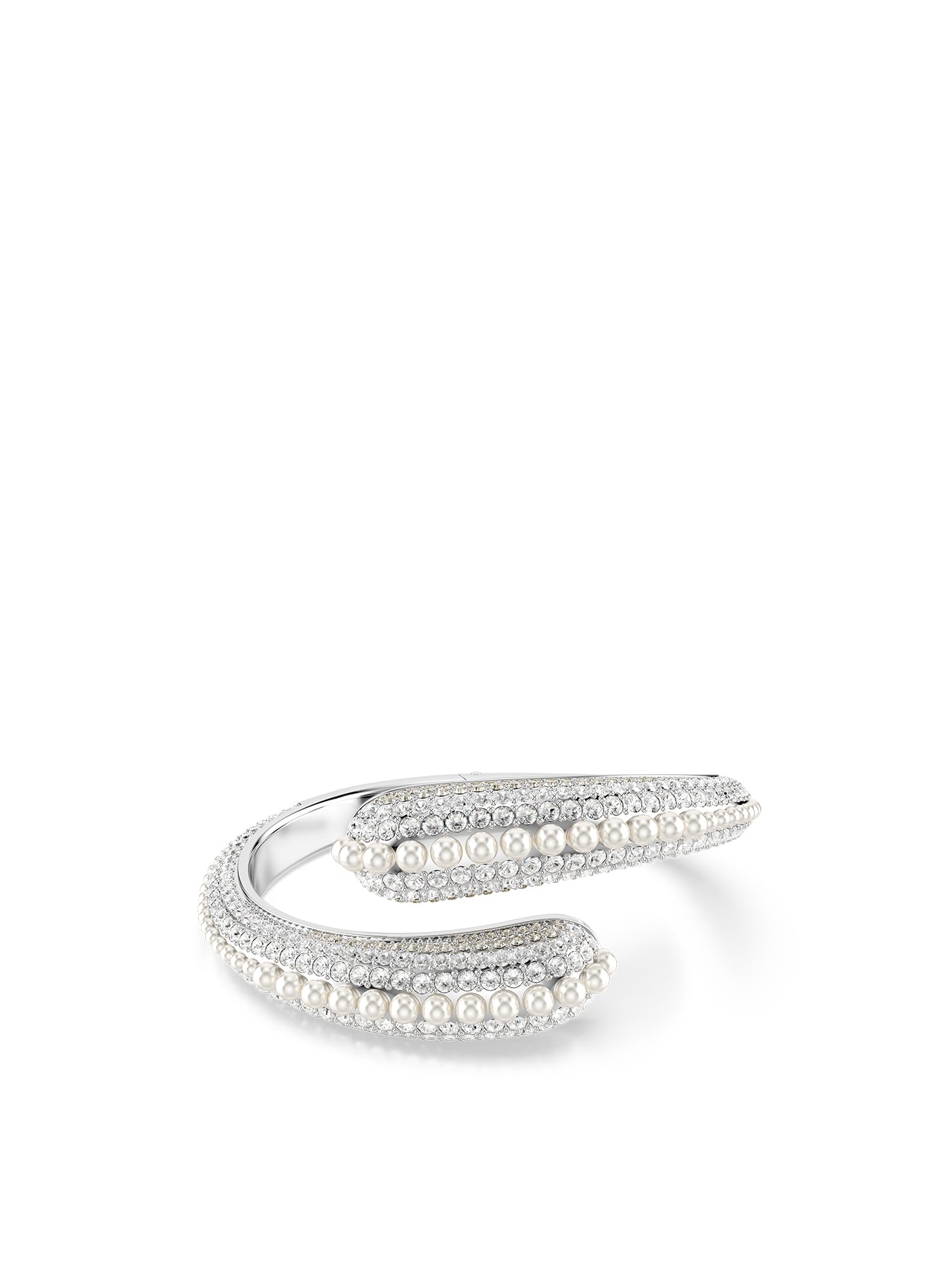 Sublima Crystal Pearl Cuff Bracelet