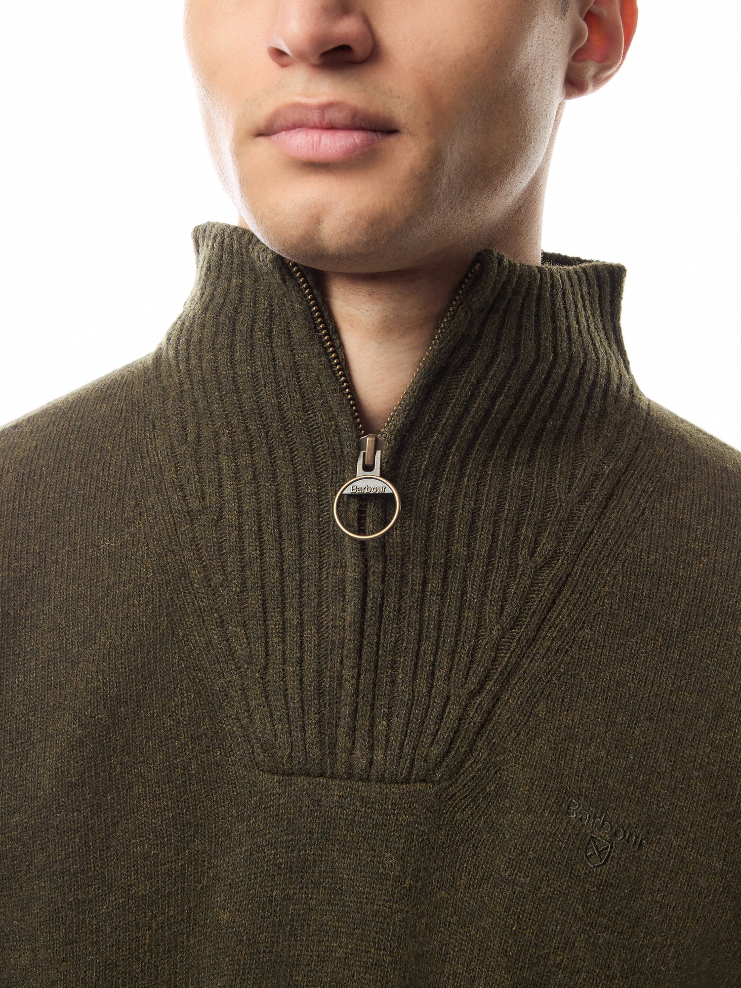 Essential Lambswool Half Zip Knitted Jumper
