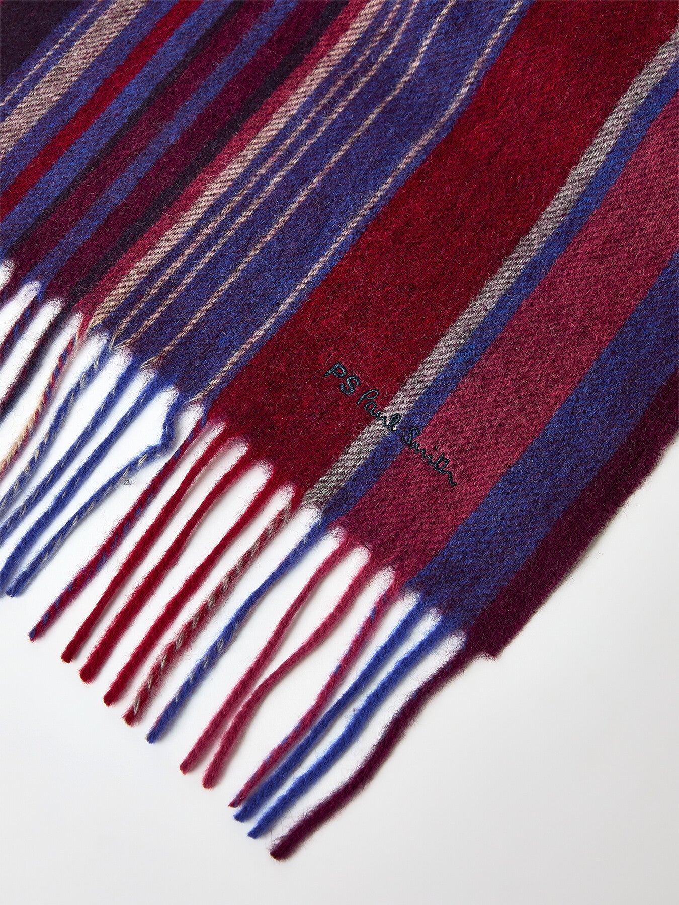 Stripe Wool Scarf Multi Colour