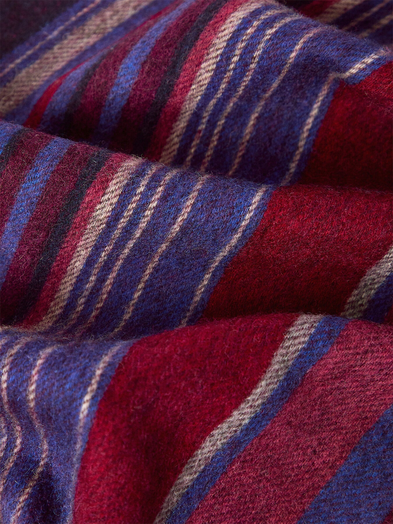 Stripe Wool Scarf Multi Colour