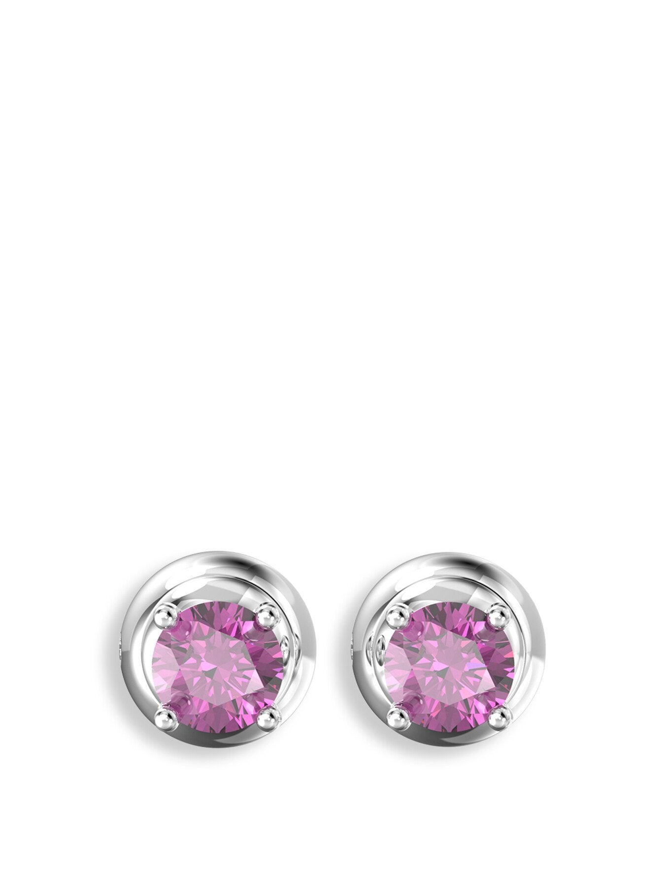 Stilla Round Cut Stud Earrings
