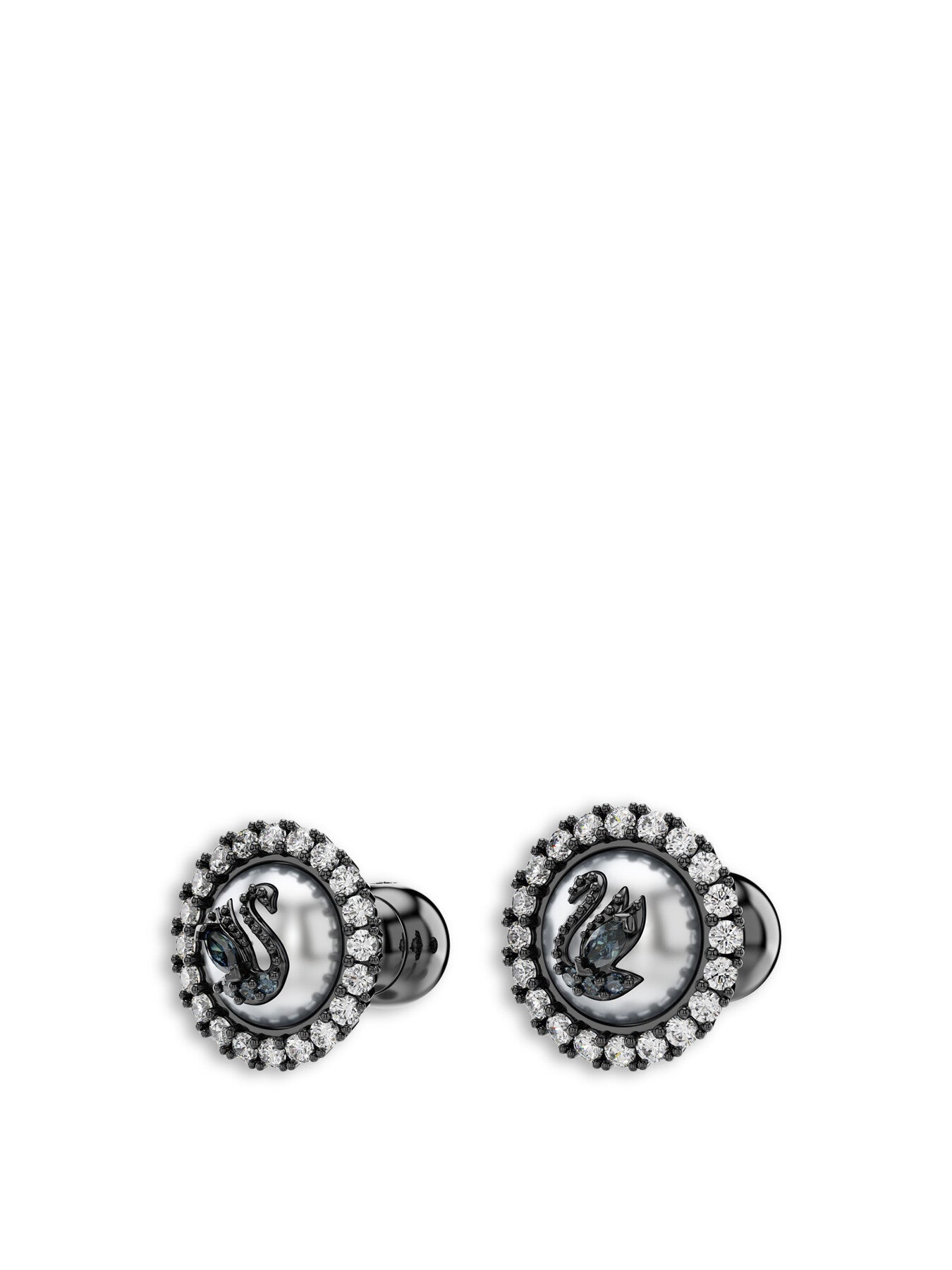 Swarovski Swan Stud Earrings