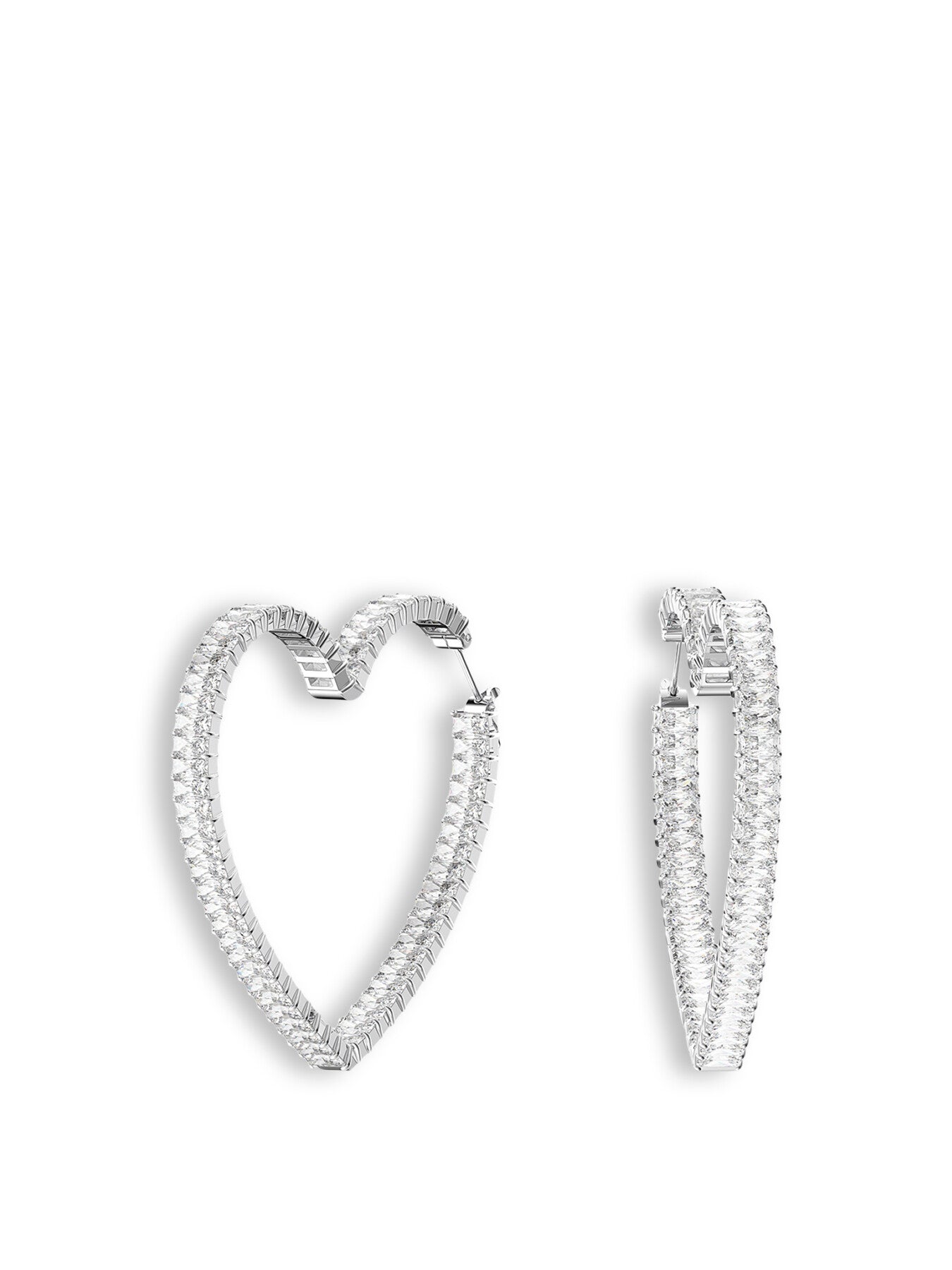 Matrix Large Heart Hoop Earrings