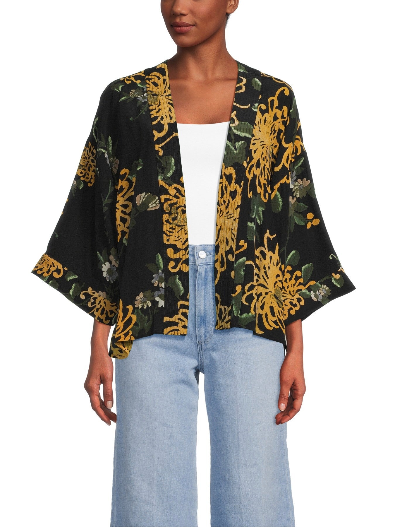 Crepe Kimono Jacket
