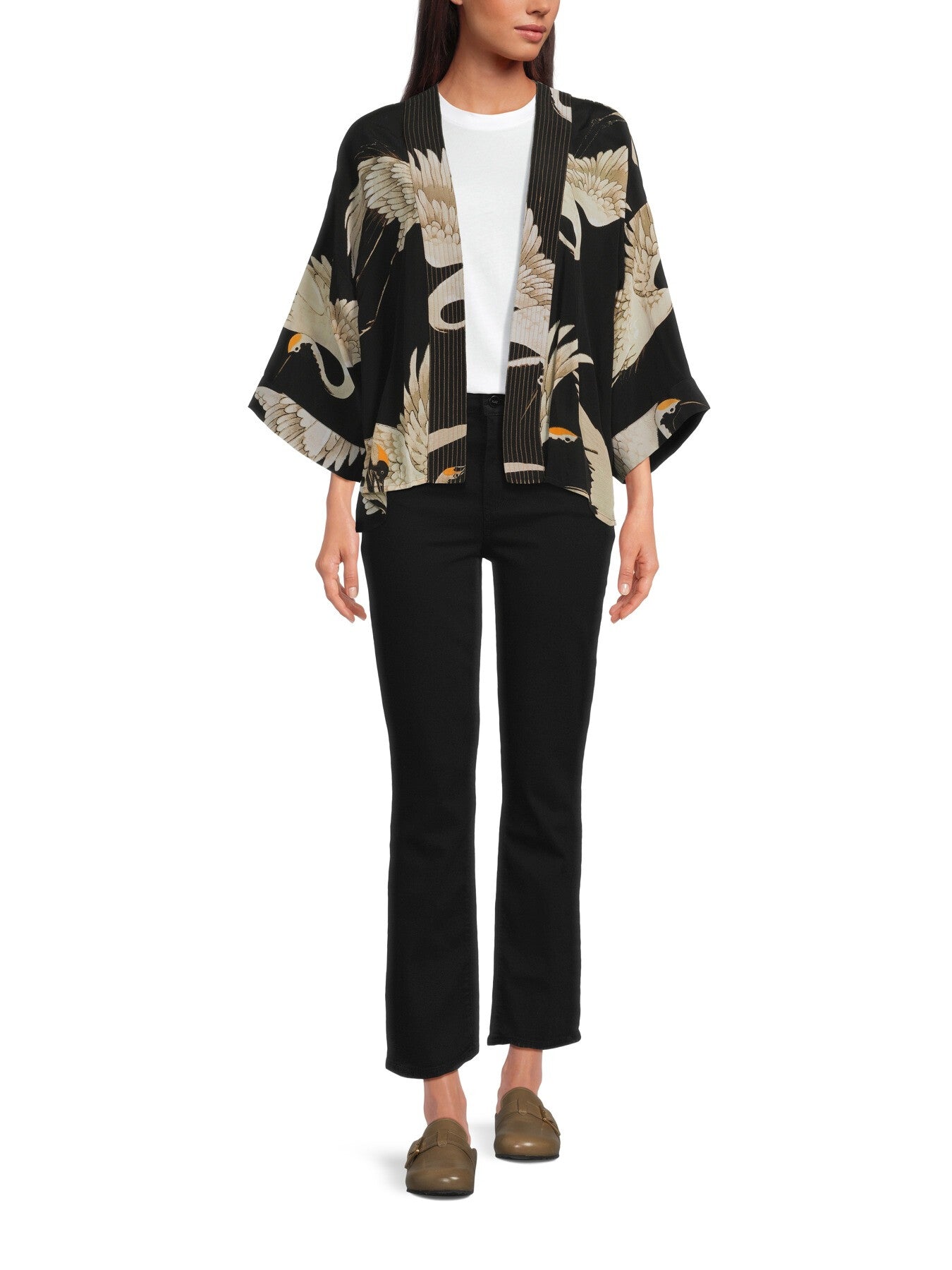 Crepe Kimono Jacket